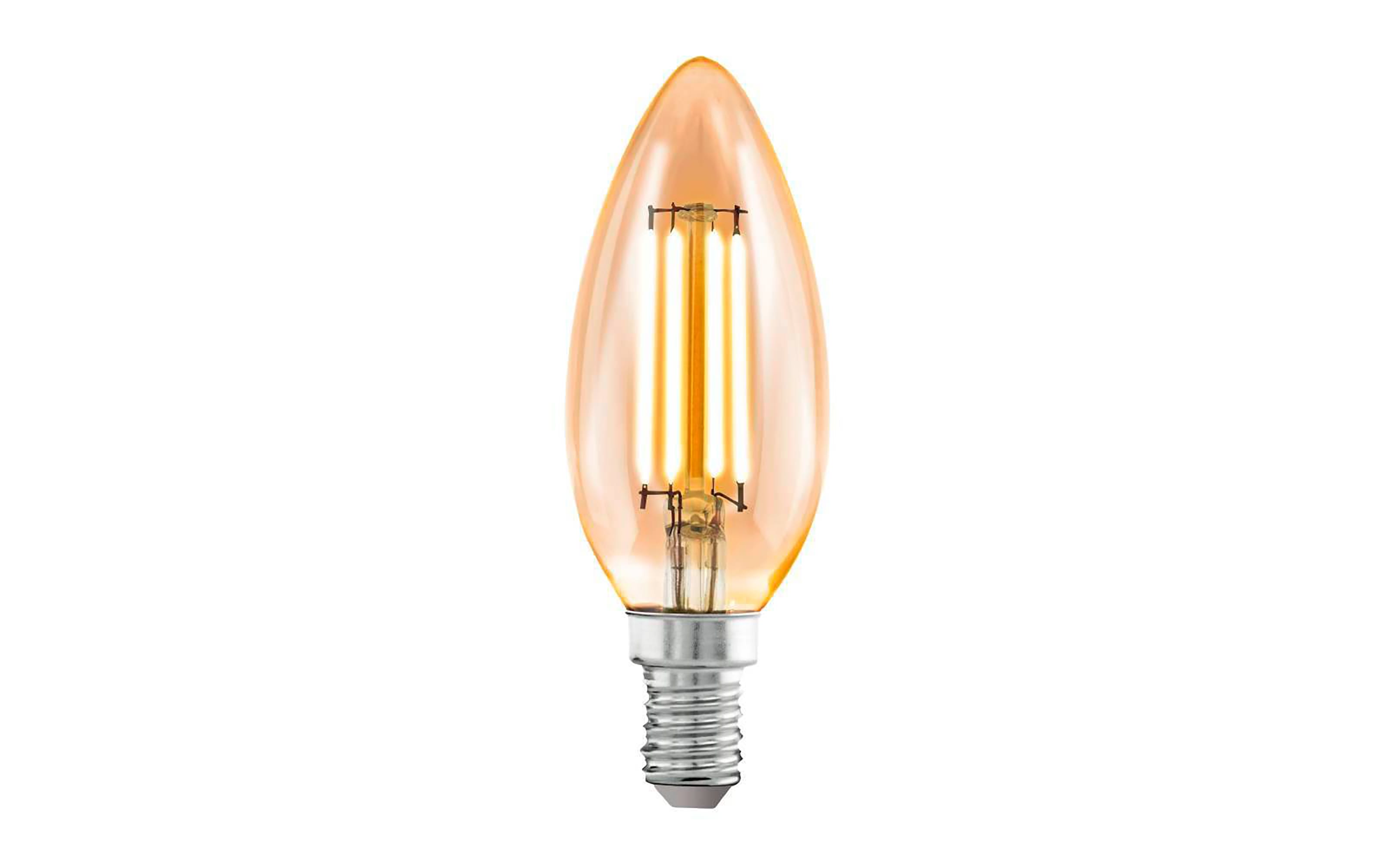 LED Glühbirne Kerzenform E14 Gold