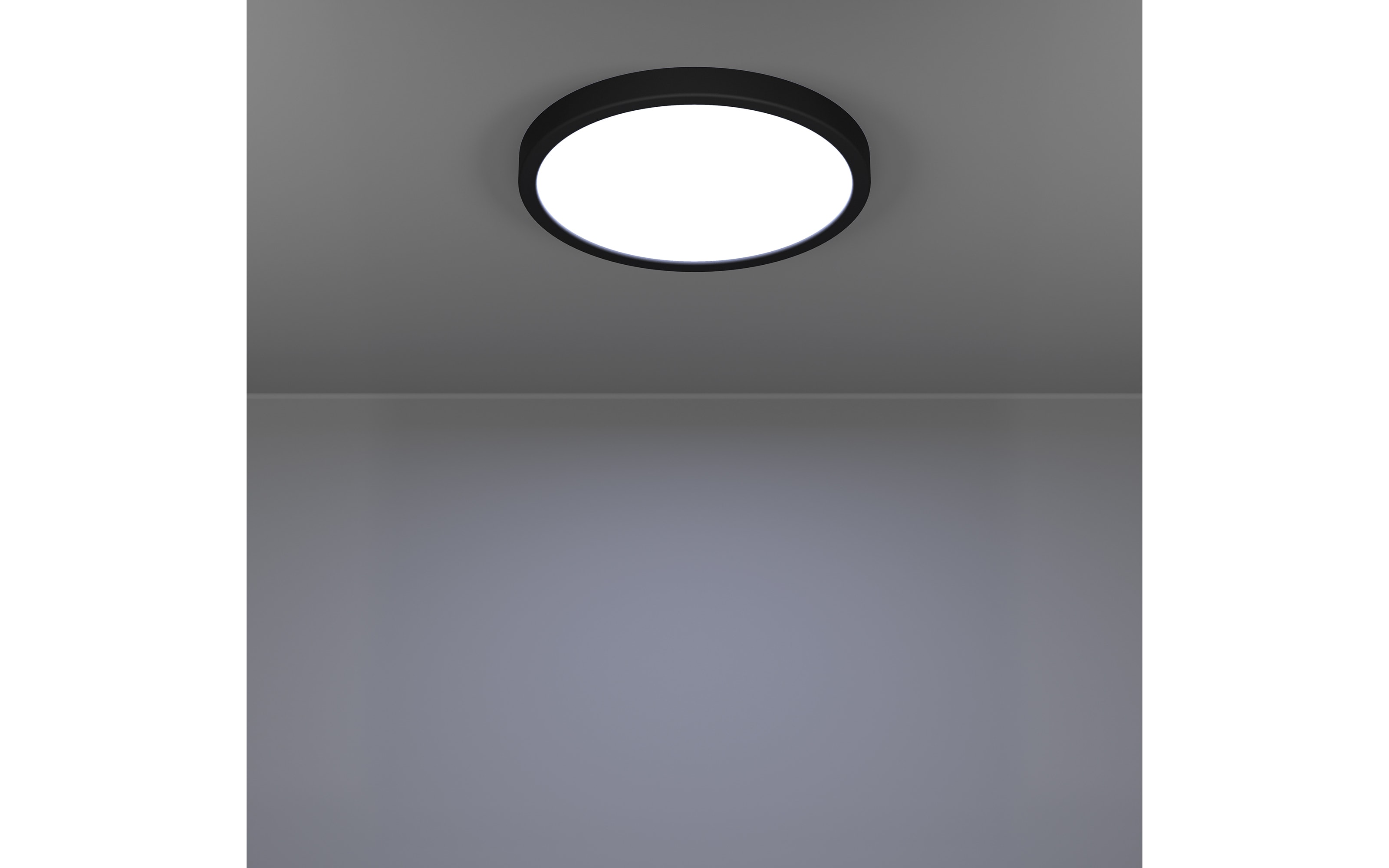 LED-Deckenleuchte Fueva 6, schwarz