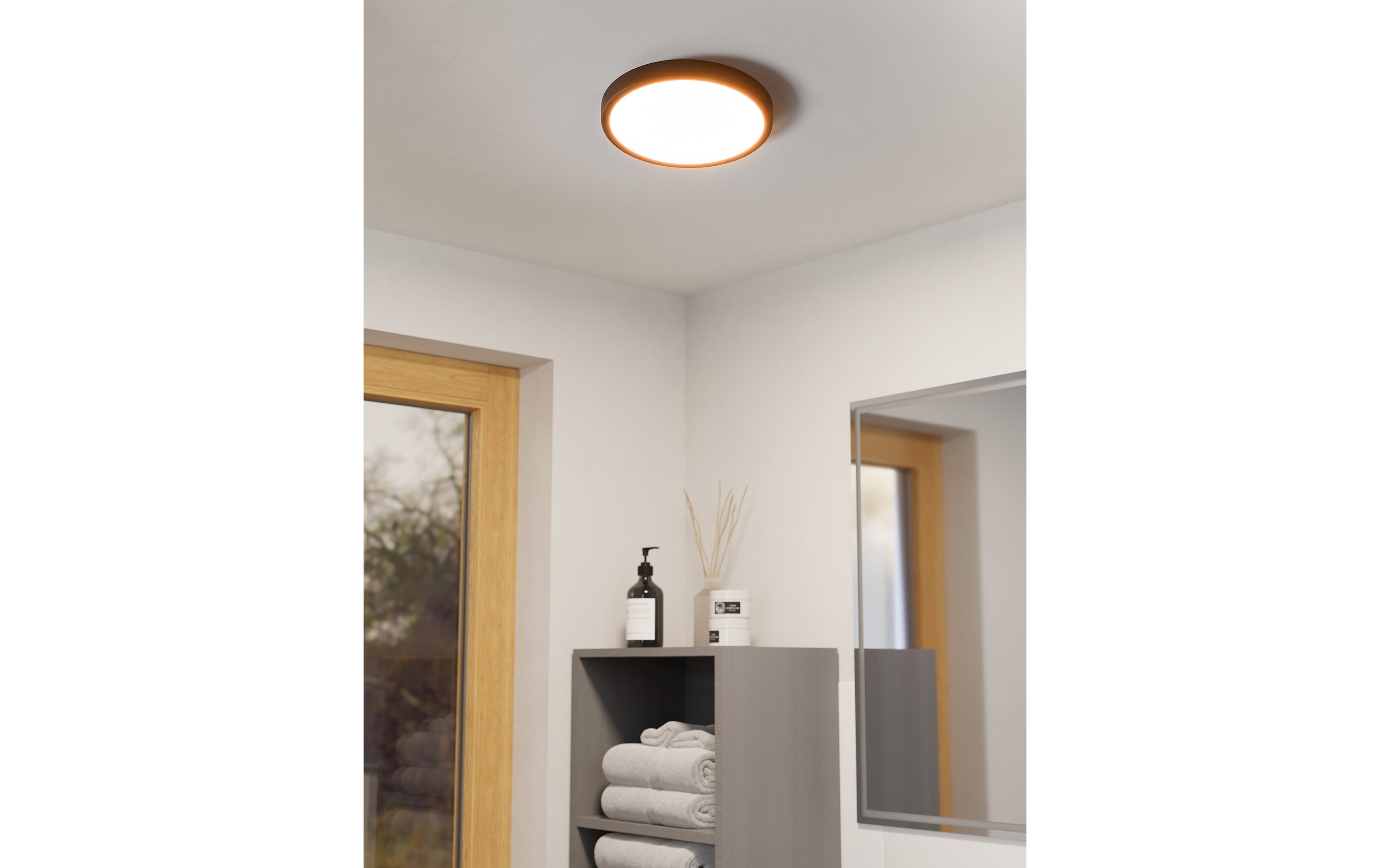 LED-Deckenleuchte Fueva 6, schwarz