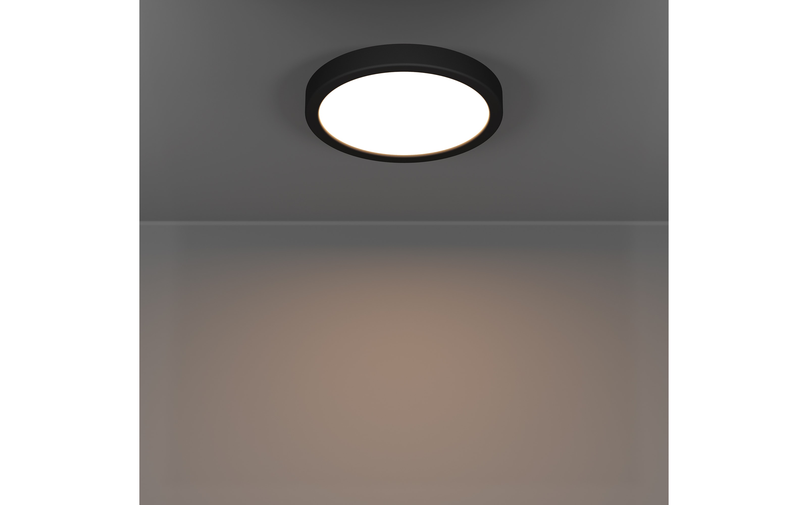 LED-Deckenleuchte Fueva 6, schwarz