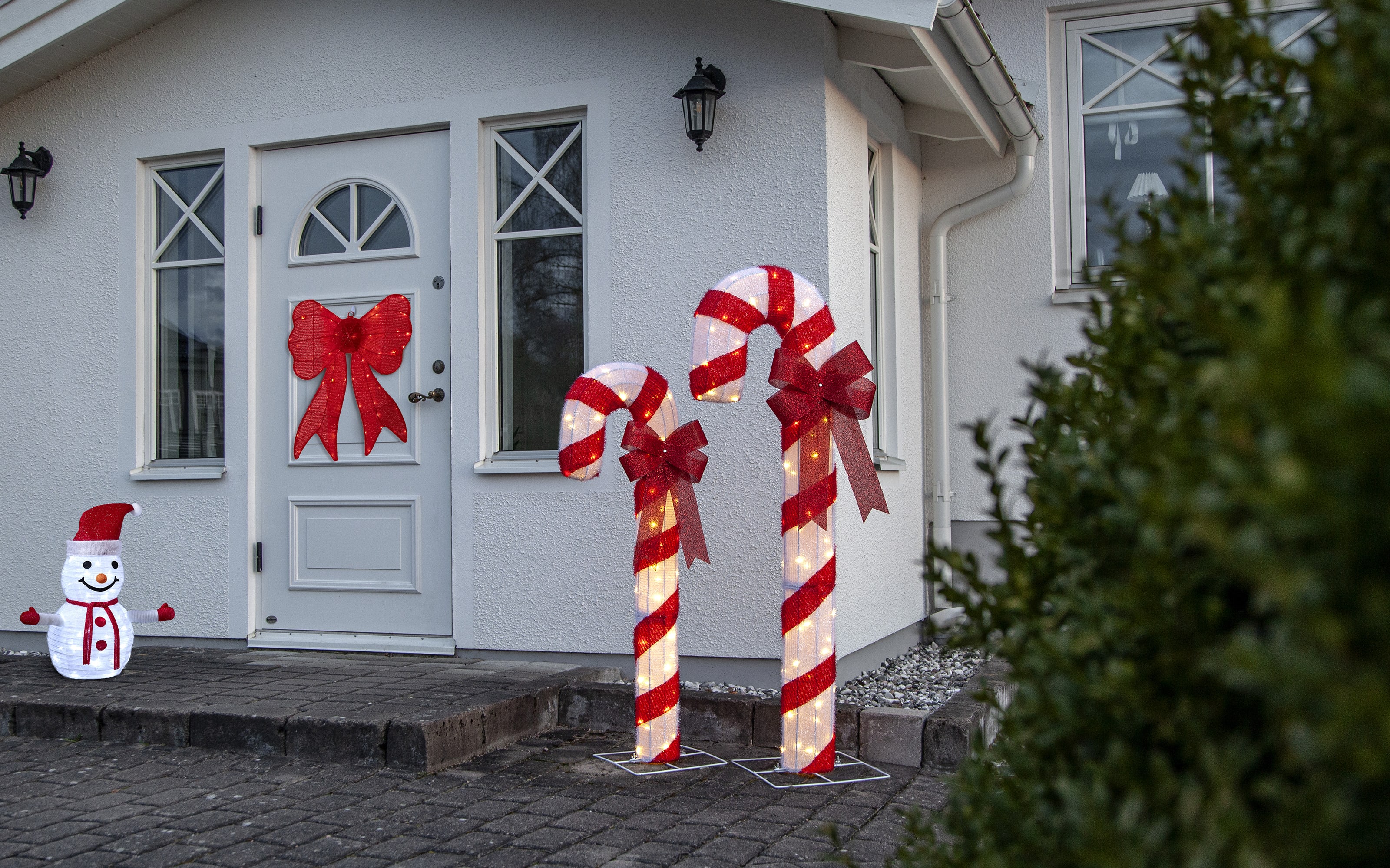 Schleife mit Beleuchtung Acro, rot 