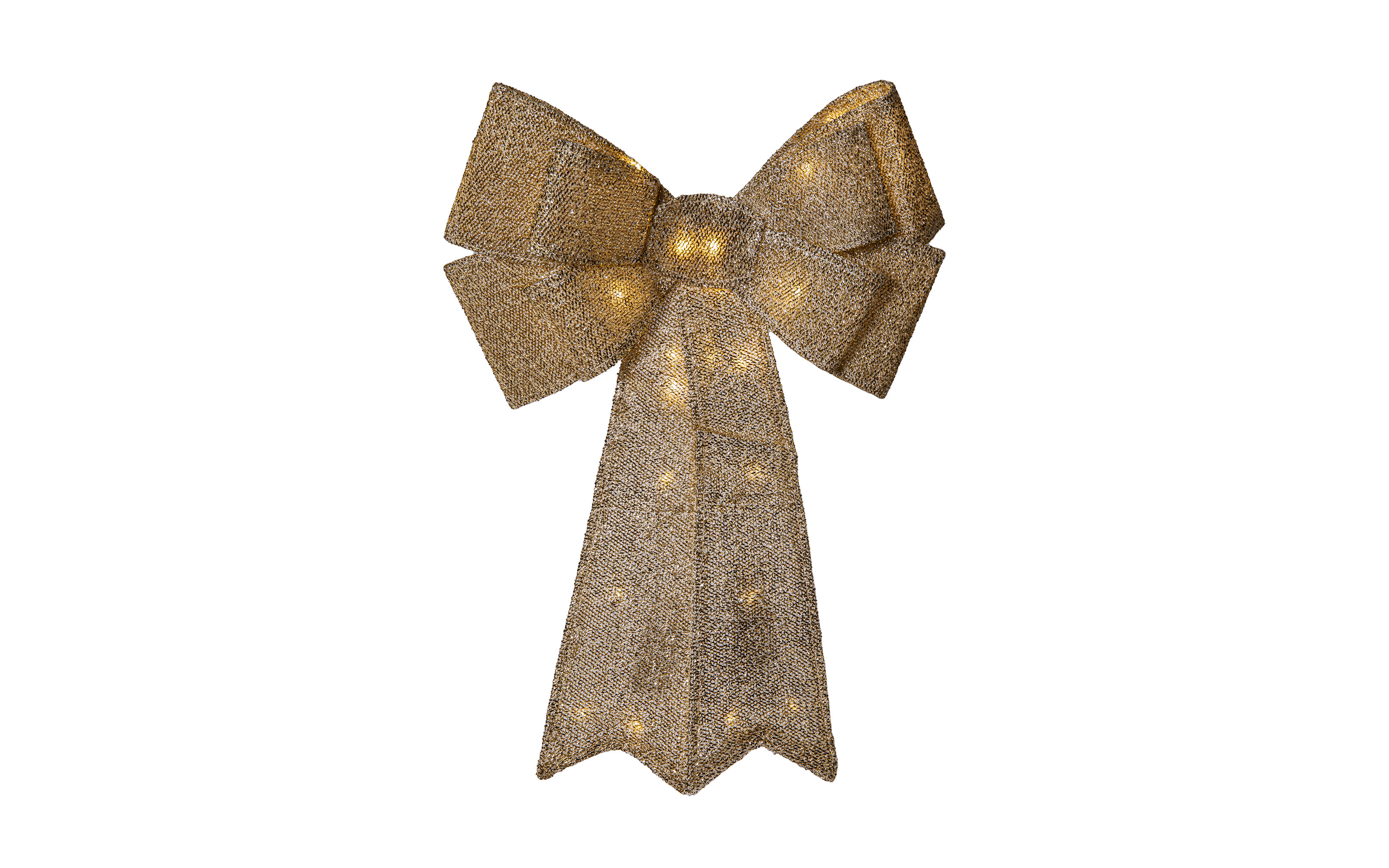 Schleife mit Beleuchtung Acro, goldfarbig