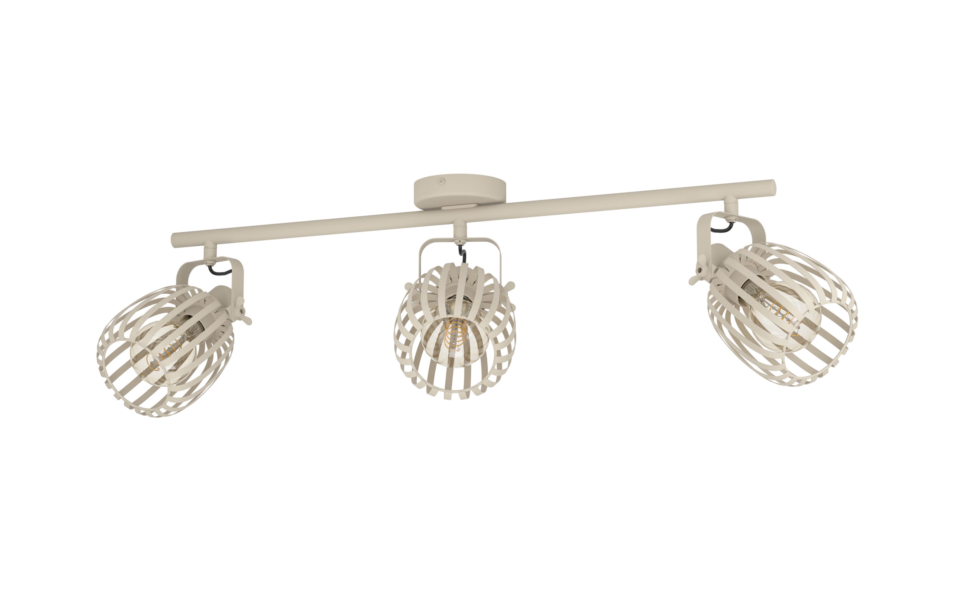 Deckenleuchte Girona, sandfarbig, 3-flammig