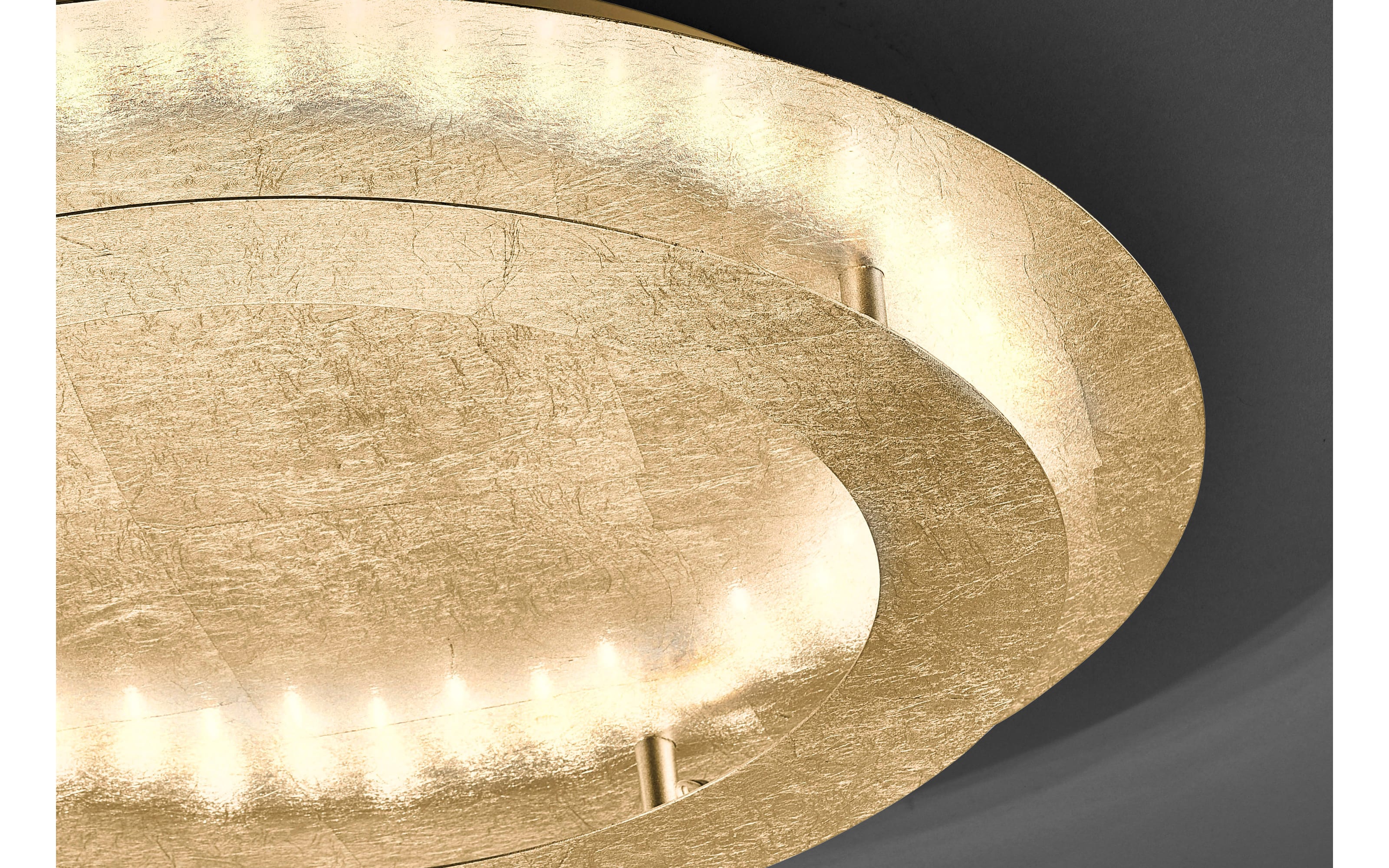 LED-Deckenleuchte Nevis, goldfarbig, 50 cm