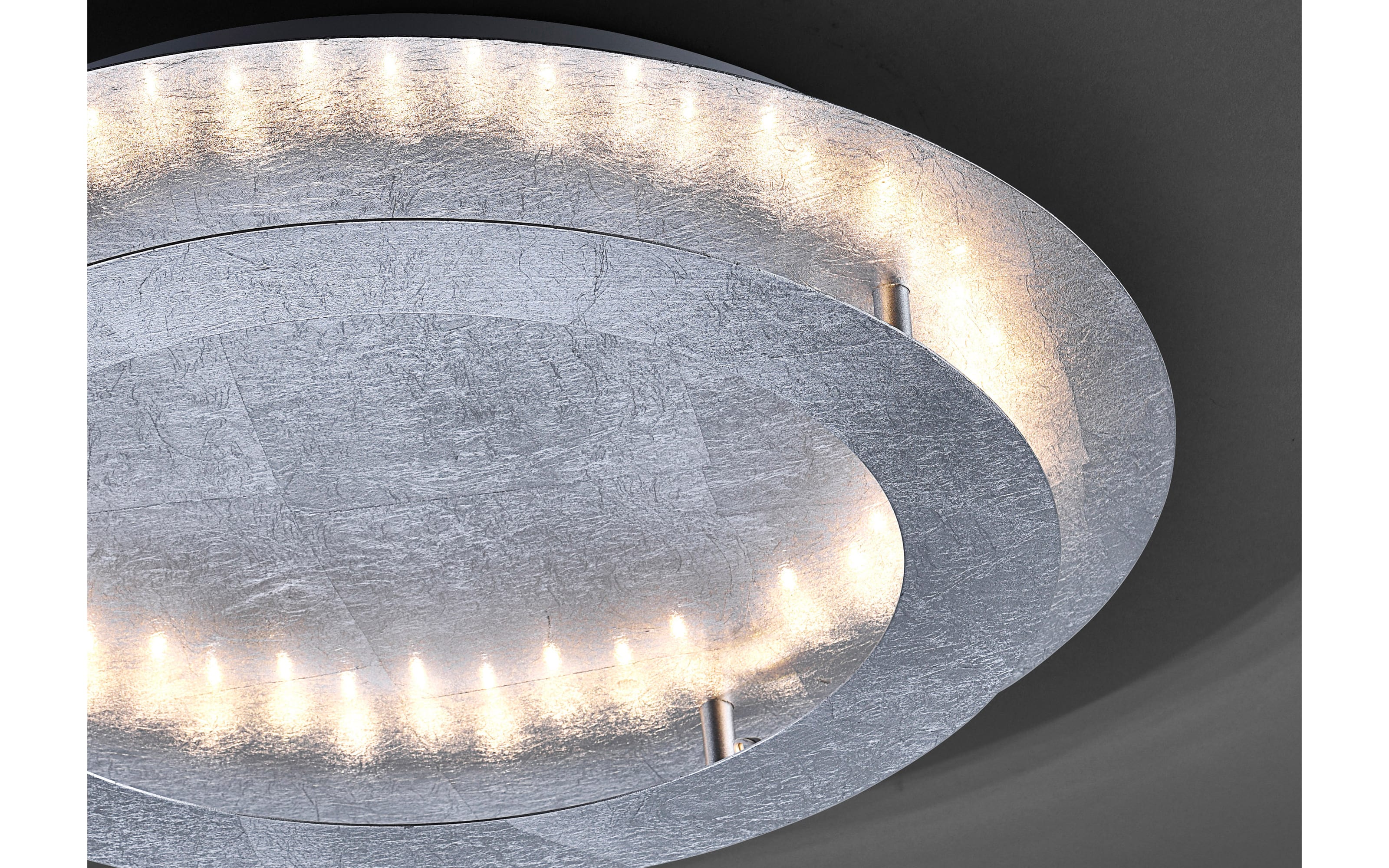 LED-Deckenleuchte Nevis, silberfarbig, 50 cm