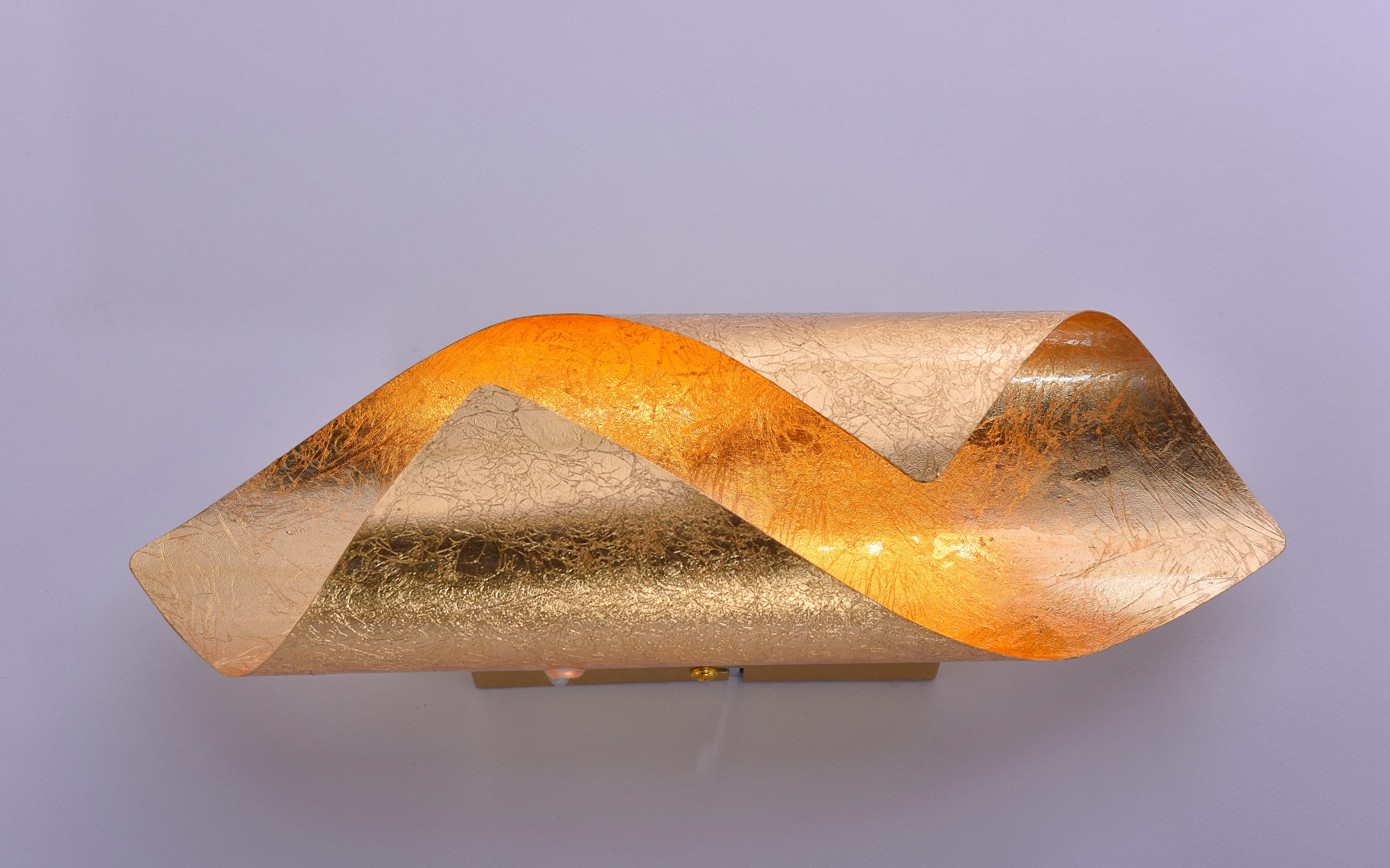 LED-Wandleuchte Nevis, goldfarbig, 31 cm