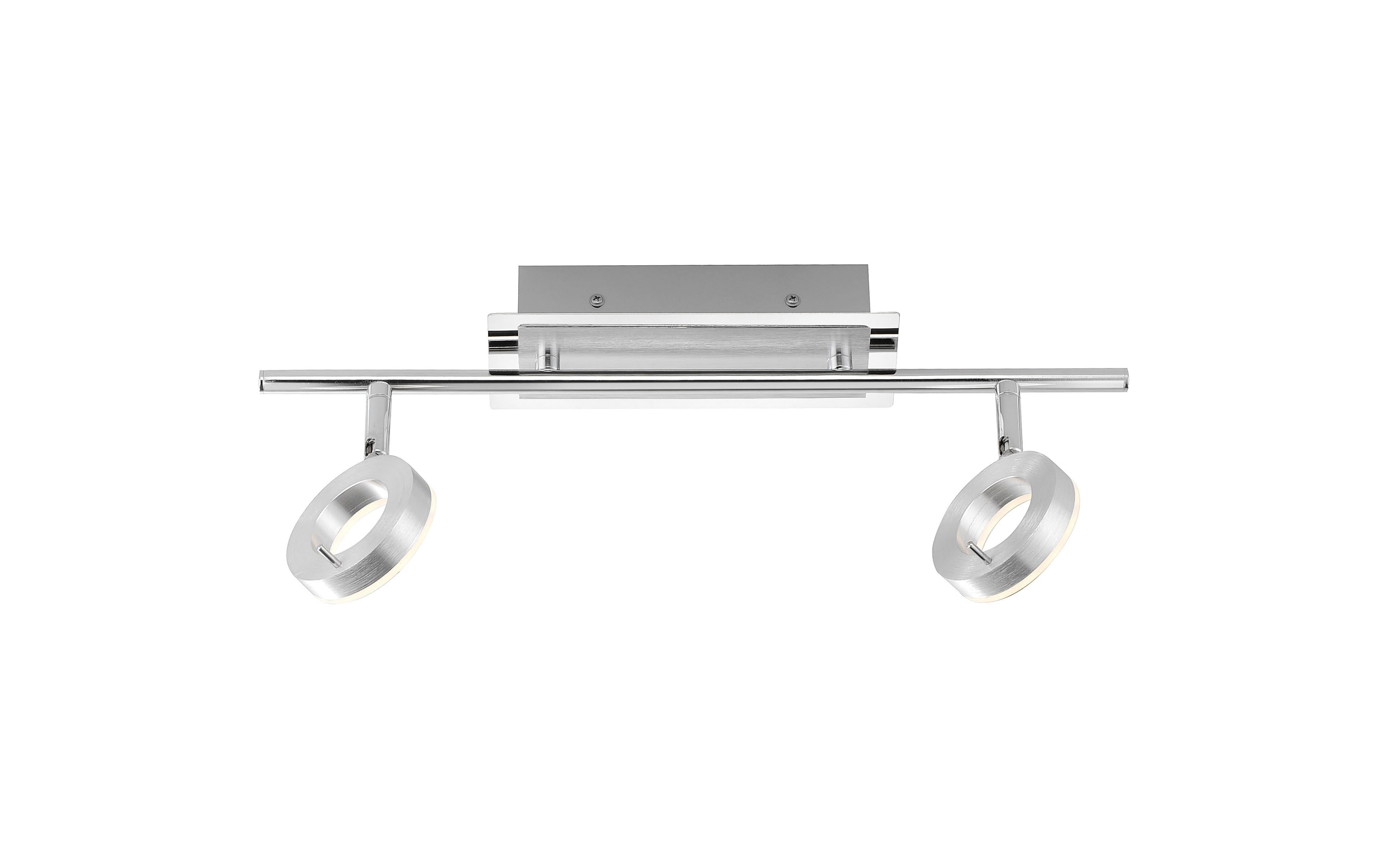 LED-Deckenleuchte Sileda, aluminium matt, 2-flammig, 55 cm