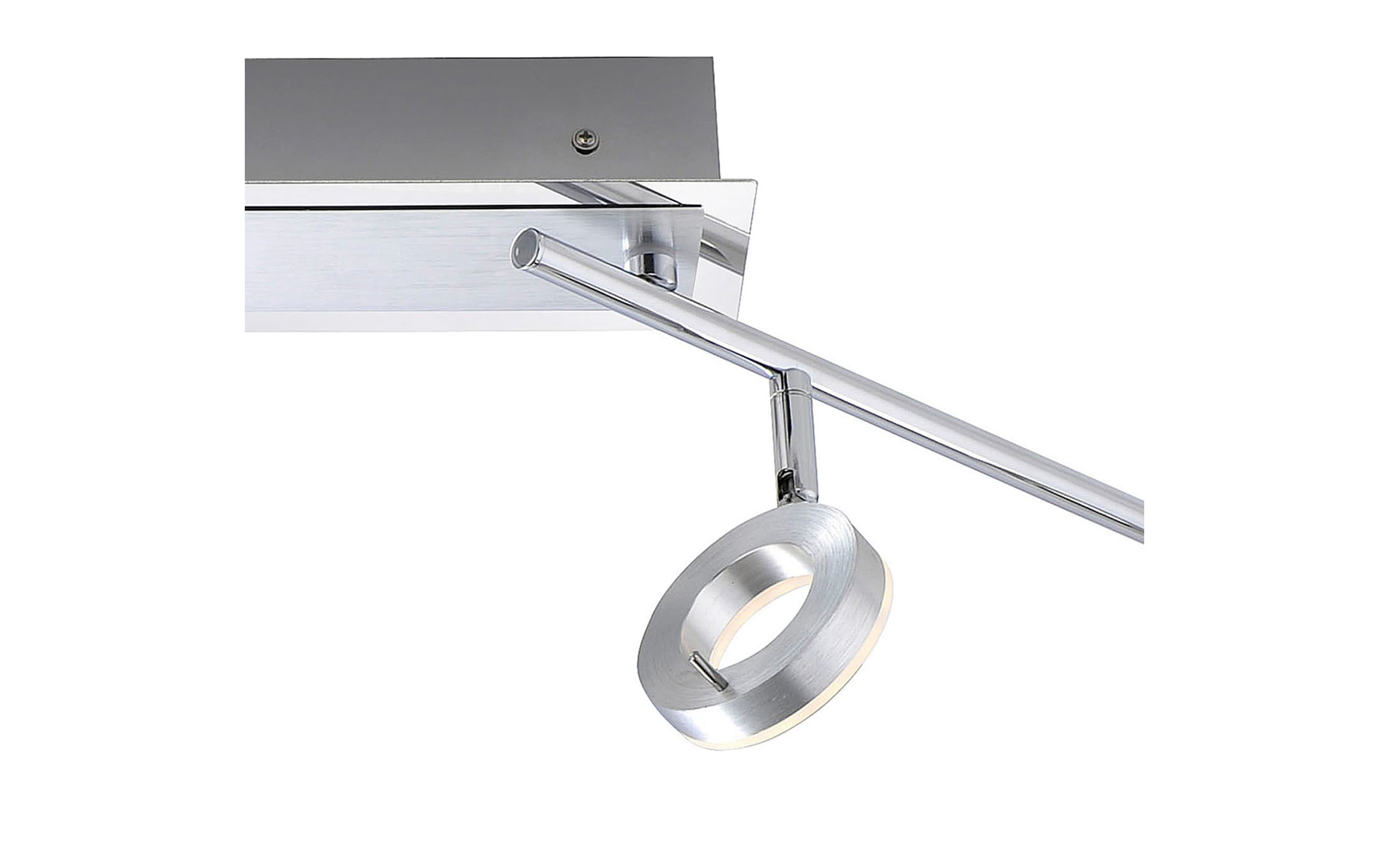 LED-Deckenleuchte Sileda, aluminium matt, 4-flammig, 94 cm