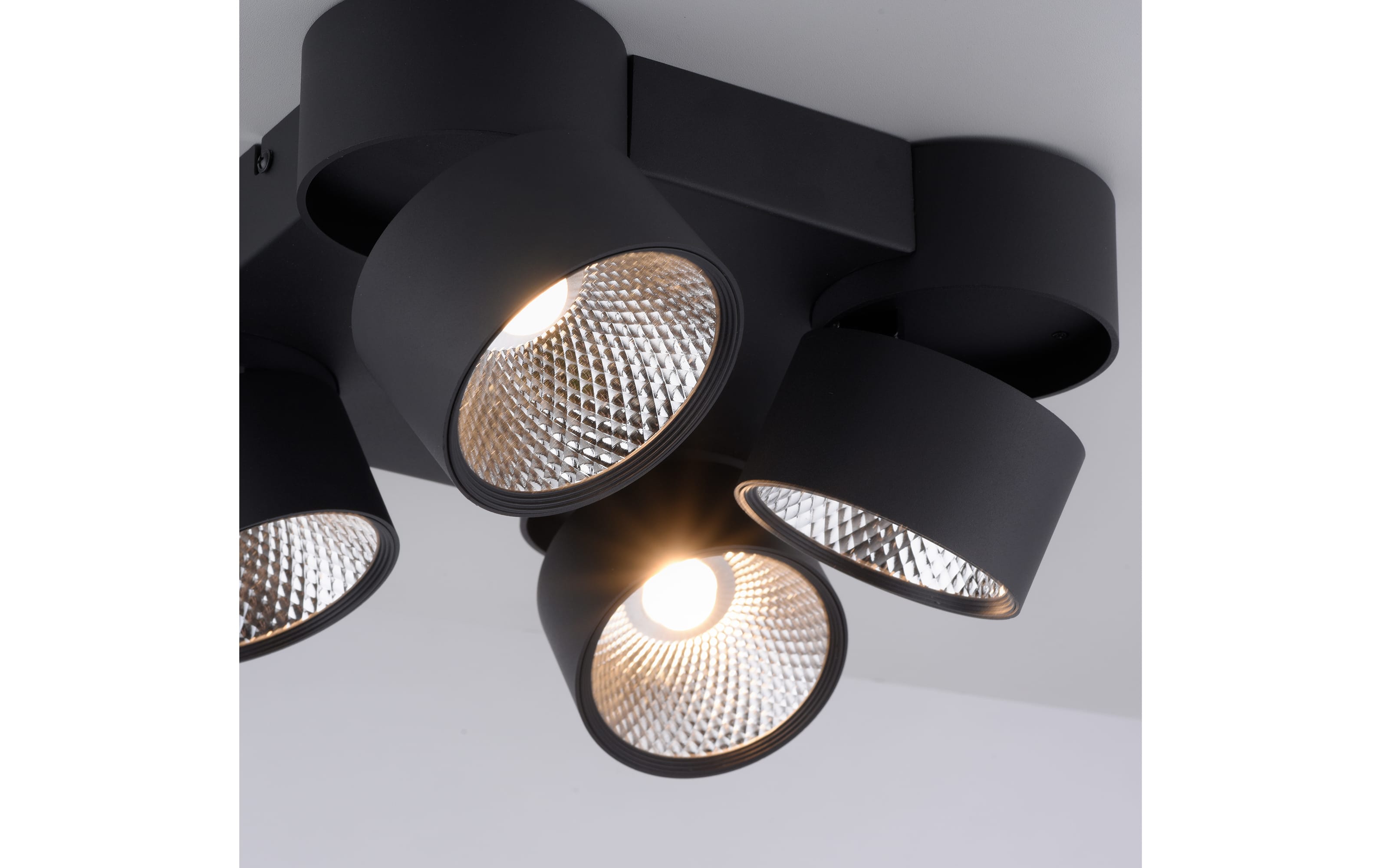 LED-Deckenleuchte Pure-Nola, schwarz, 29 cm