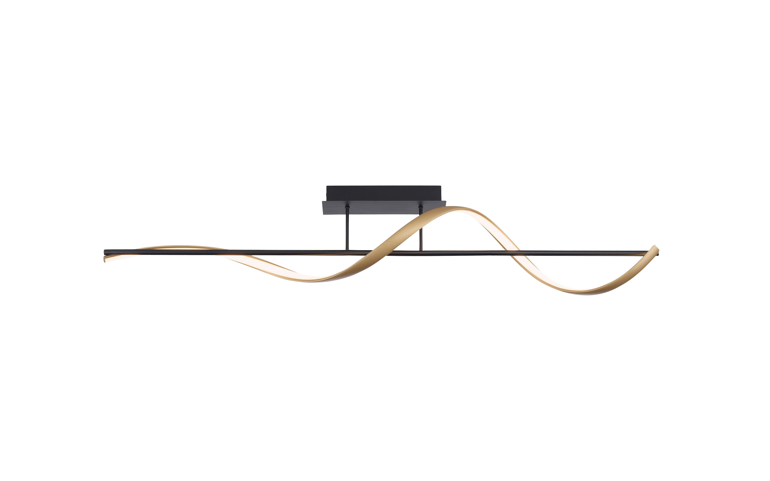 LED-Deckenleuchte Q-Swing, Messing, 121 cm
