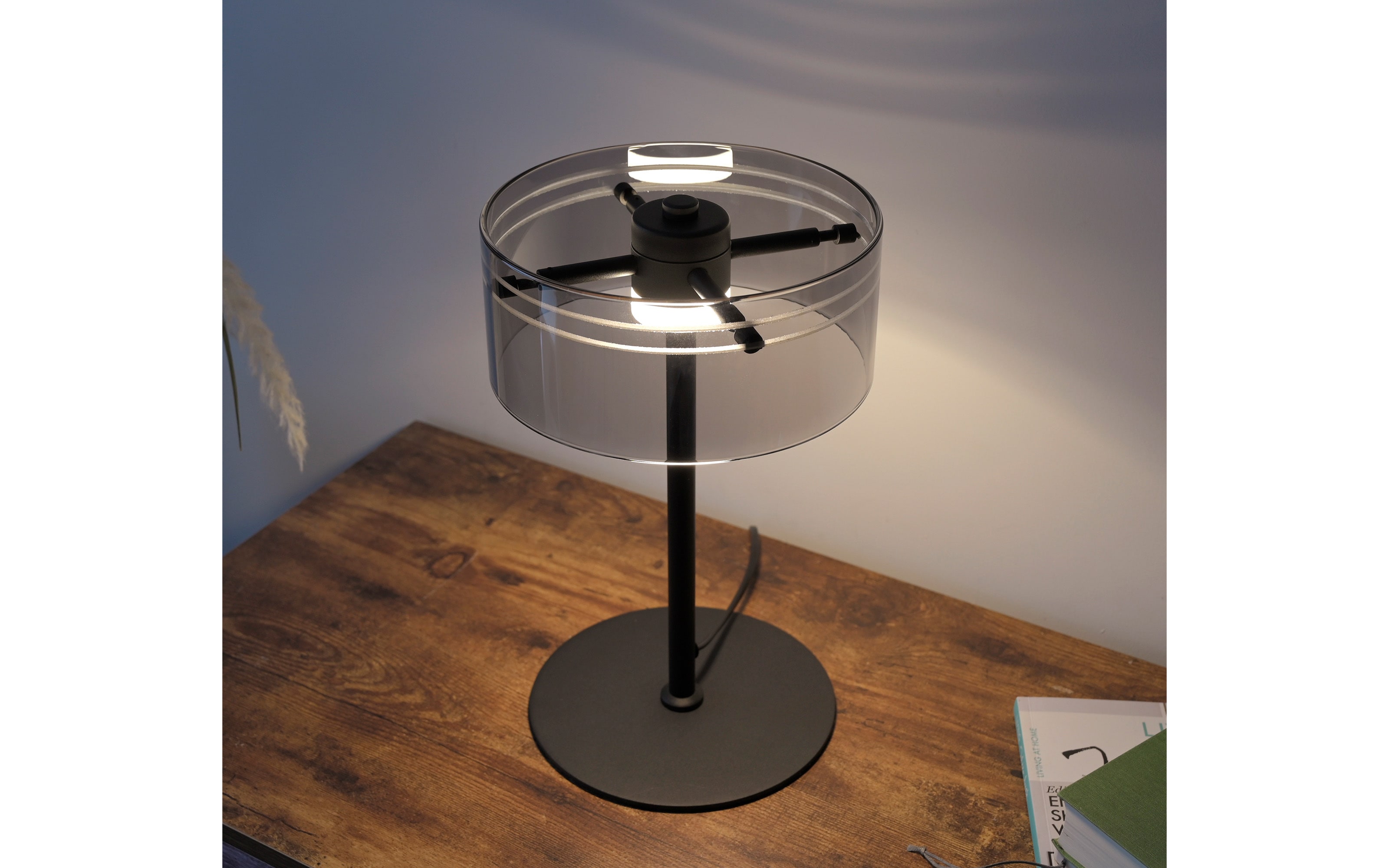LED-Tischleuchte Mondo Karena, schwarz, inkl. Dimmfunktion
