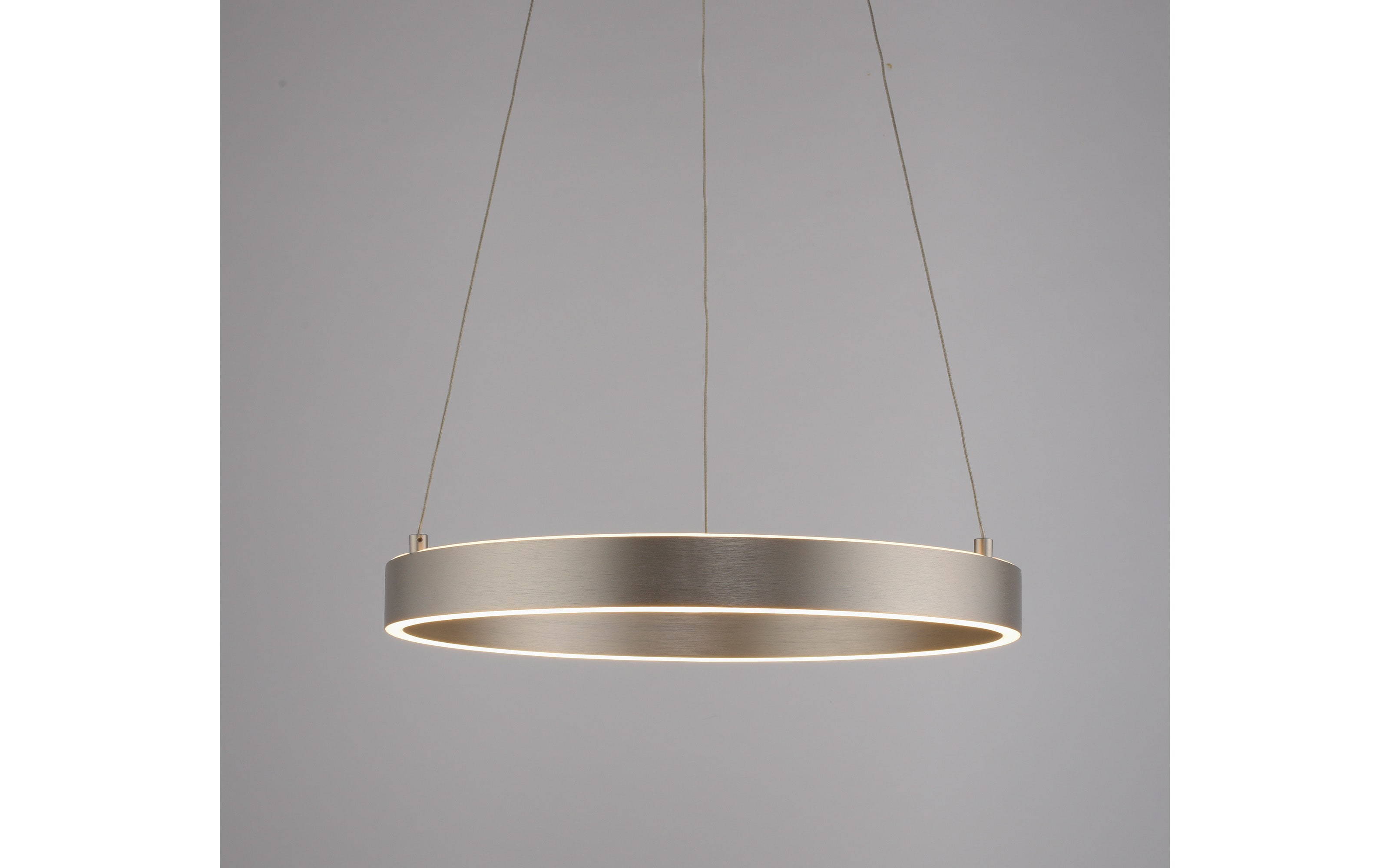 LED-Pendelleuchte Anillo, stahl, inkl. CCT und Memoryfunktion