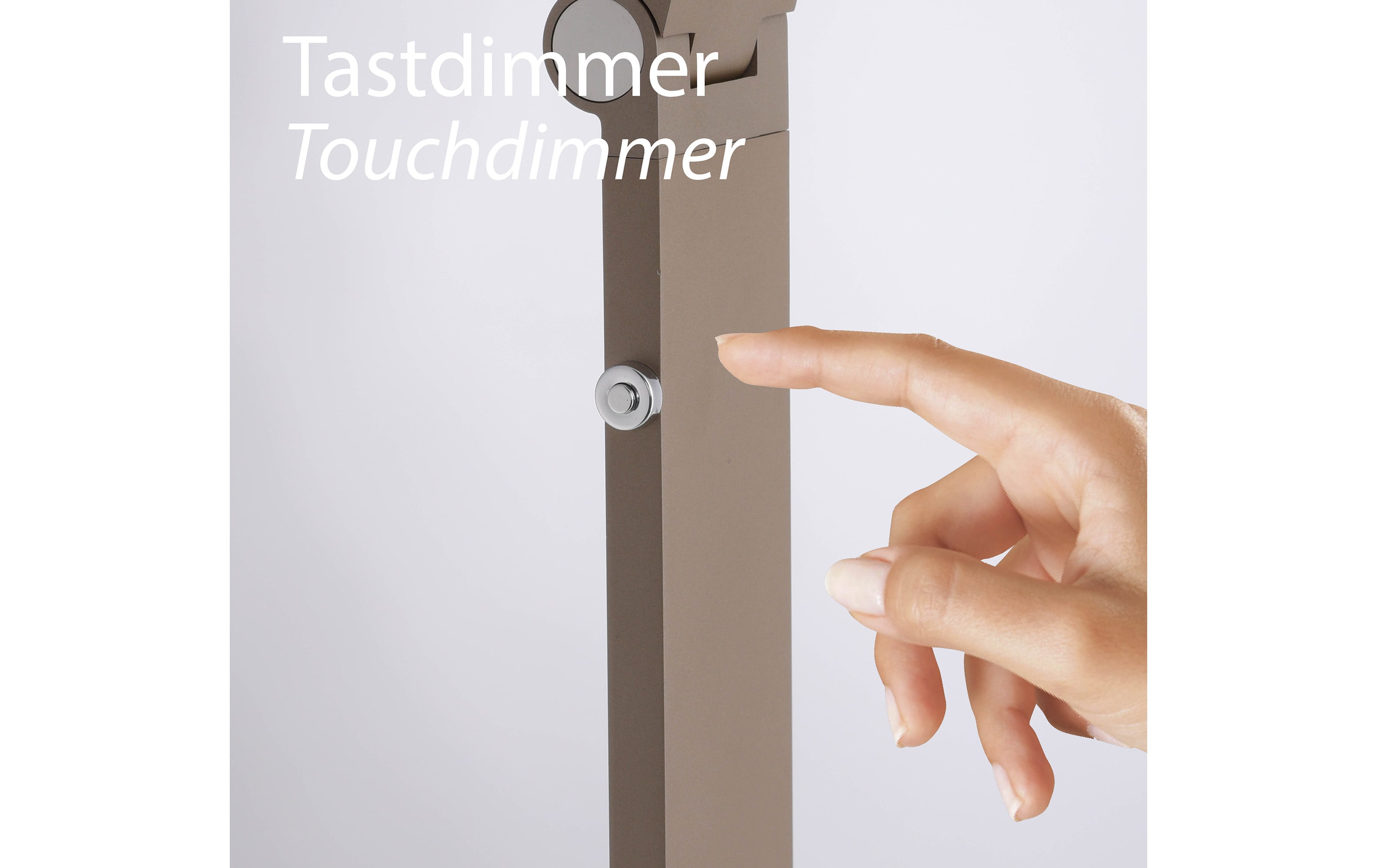 LED-Stehleuchte Samsky, bronze, inkl. CCT Funktion