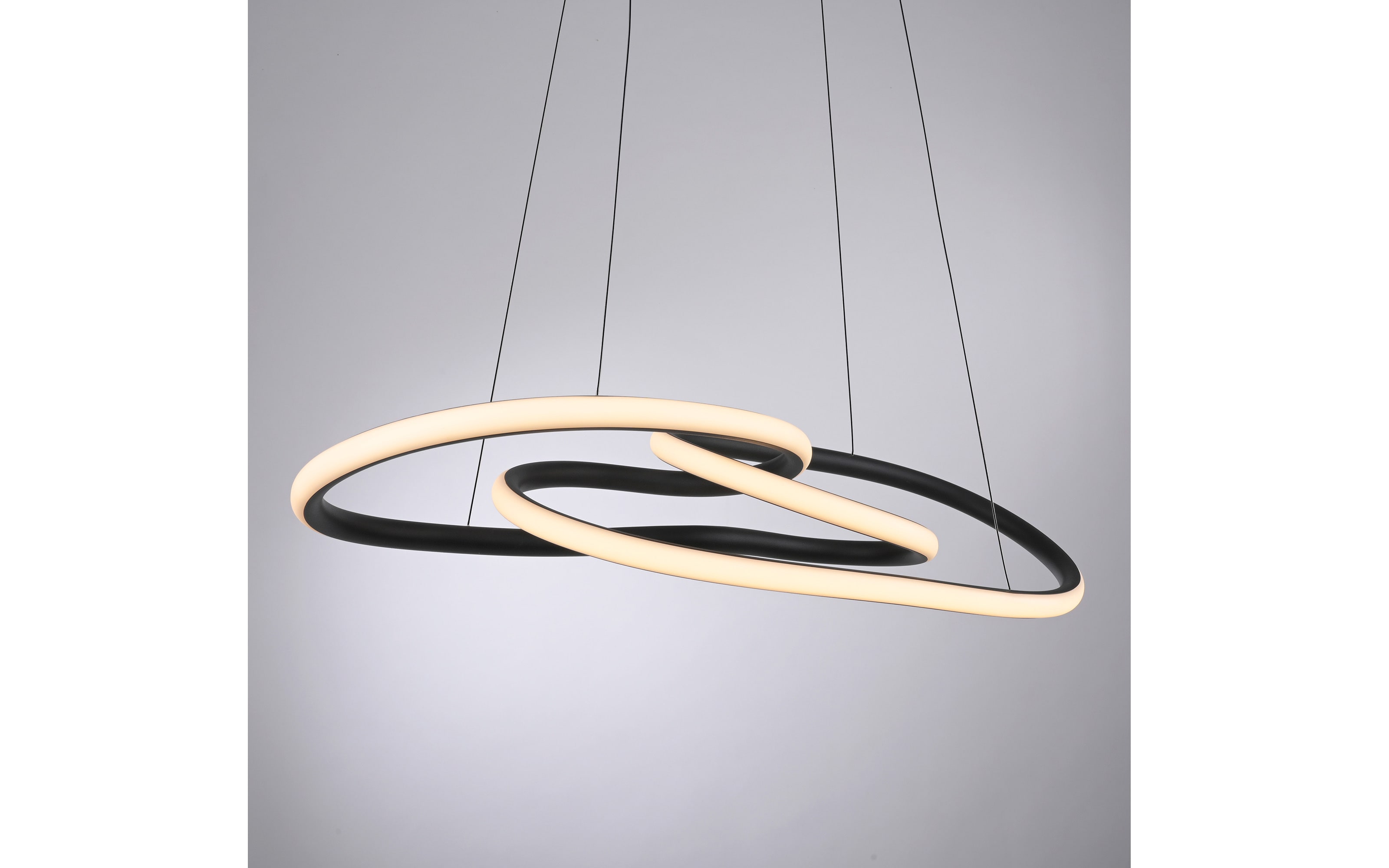 LED-Pendelleuchte Twist, schwarz, inkl. Memoryfunktion