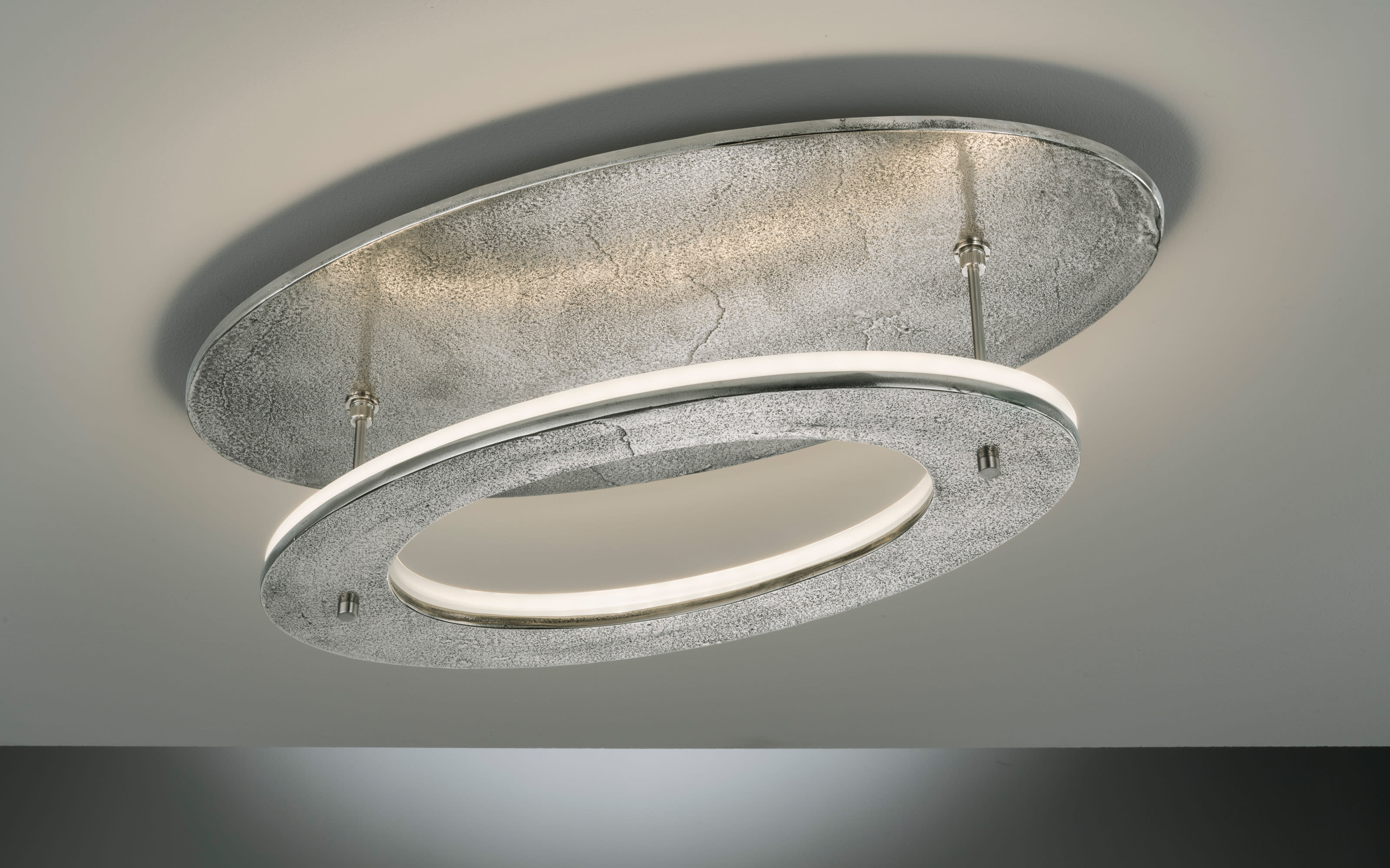 LED-Deckenleuchte Shine Alu