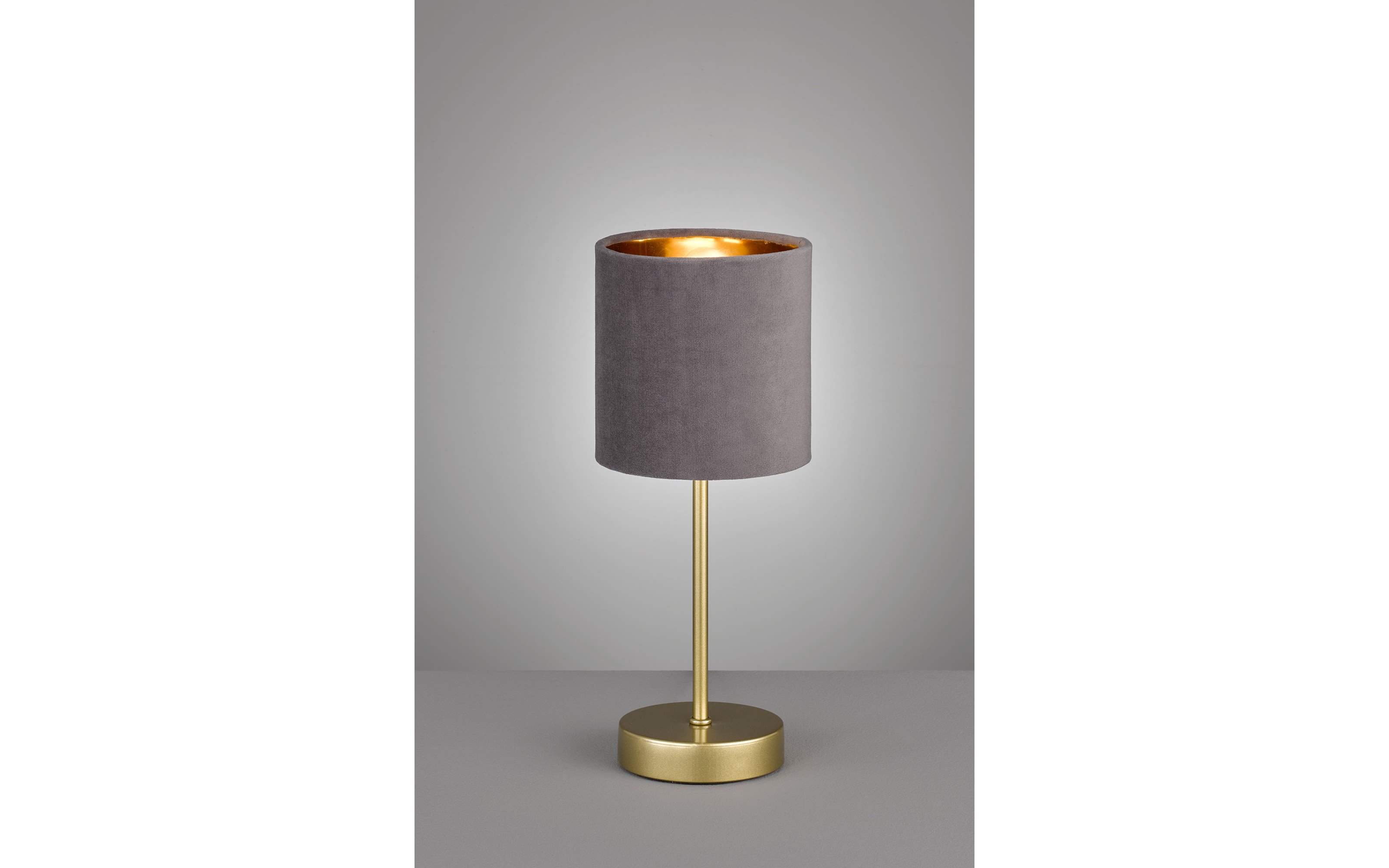 Tischleuchte Aura, grau/gold, 34 cm