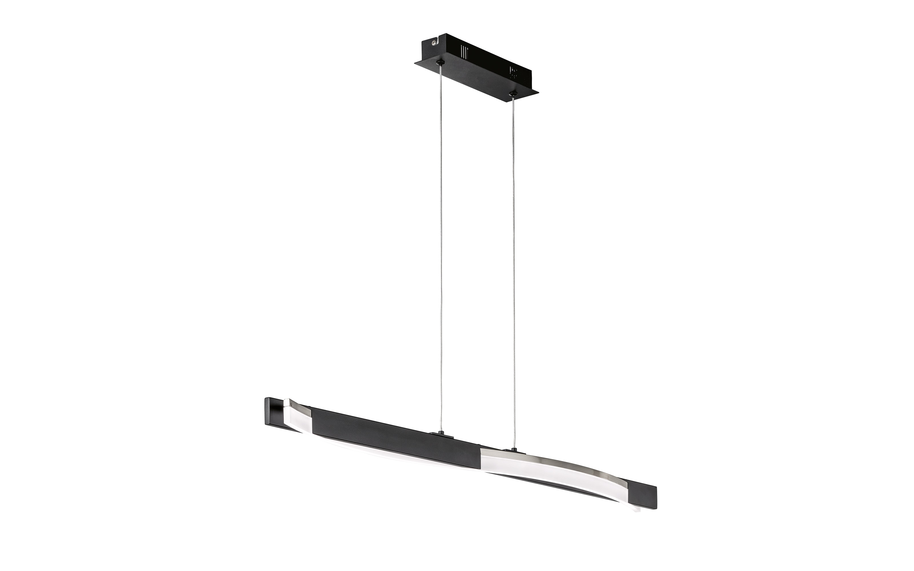 LED-Pendelleuchte Bridge, schwarz/weiß, 95 cm