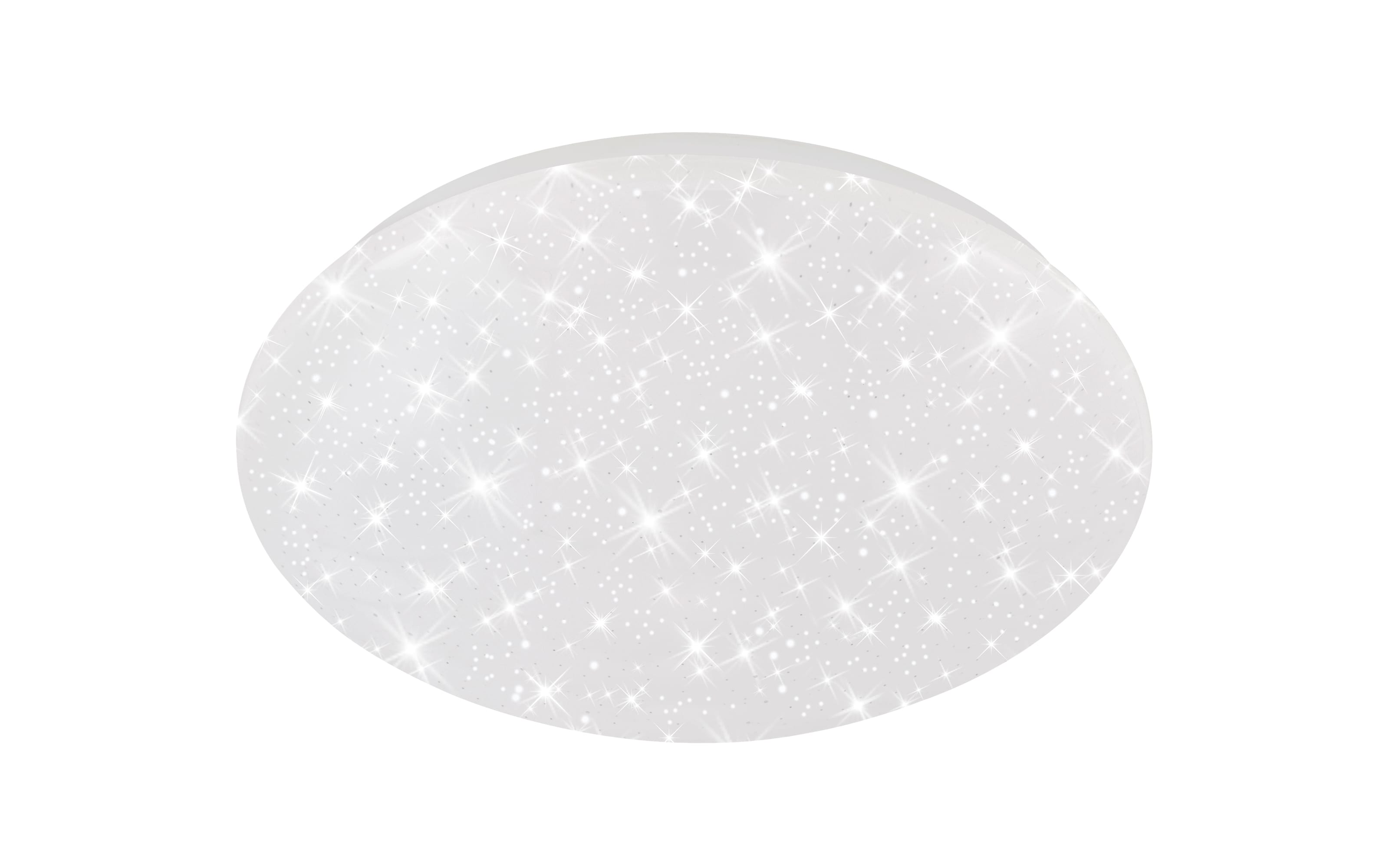 LED-Deckenleuchte mit weißer Abdeckung oder Starlight-Abdeckung