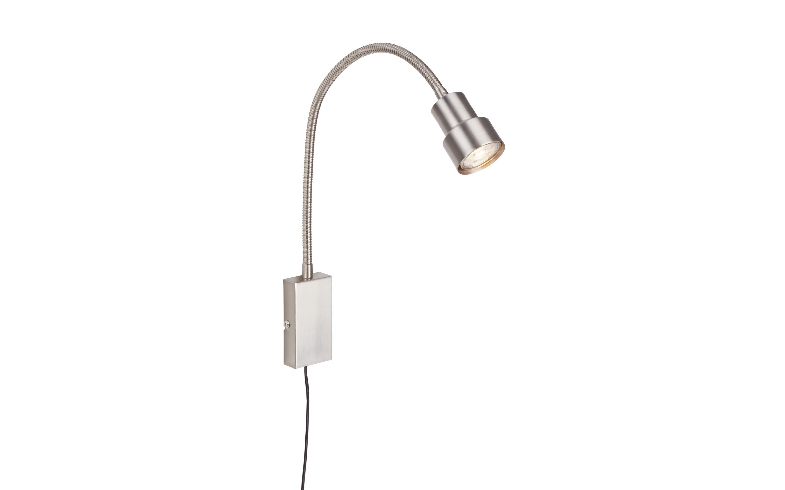 LED-Wandleuchte Tusi, nickel matt, 69 cm