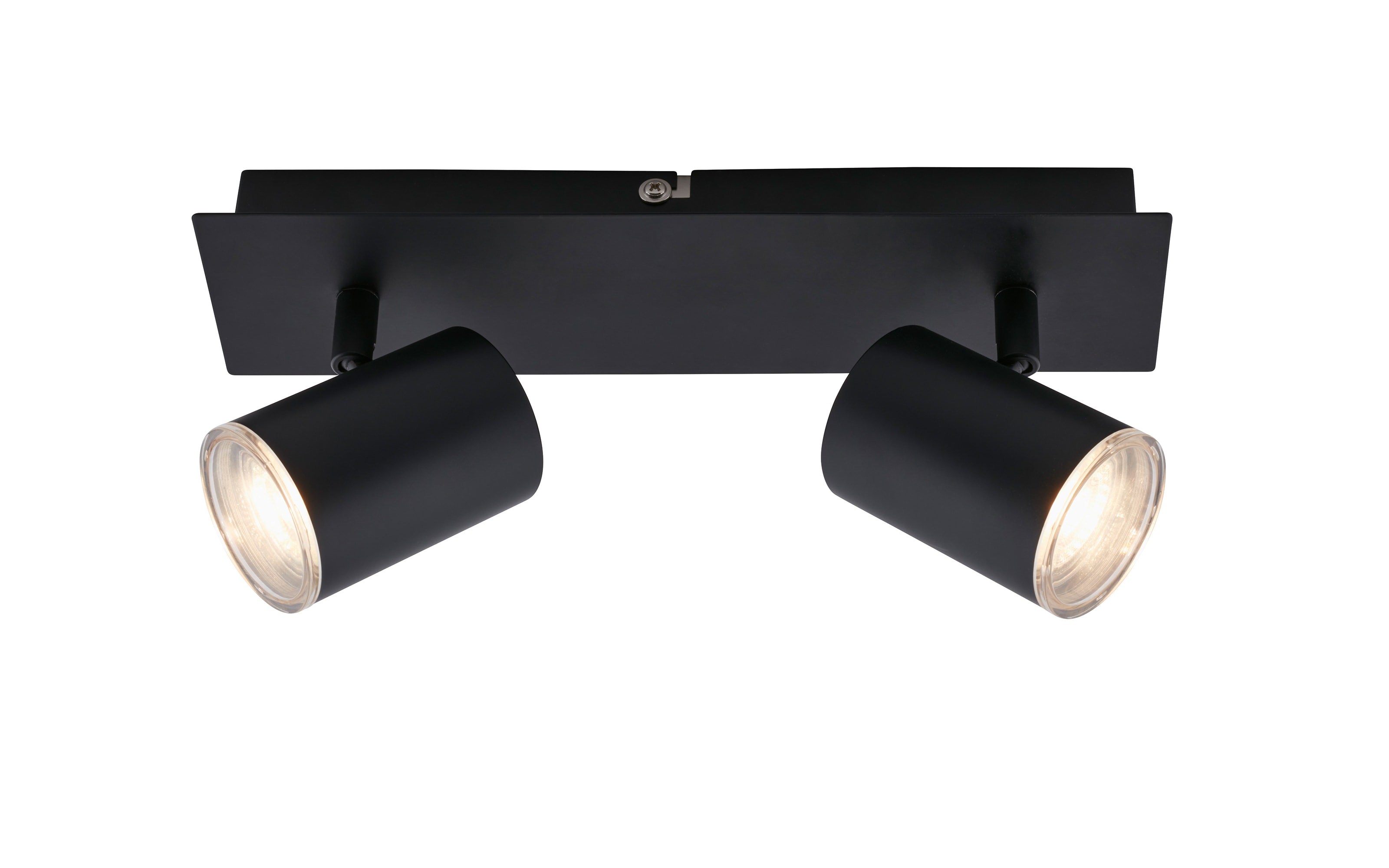 LED-Deckenleuchte Banyo, schwarz, 2-flammig, 29 cm