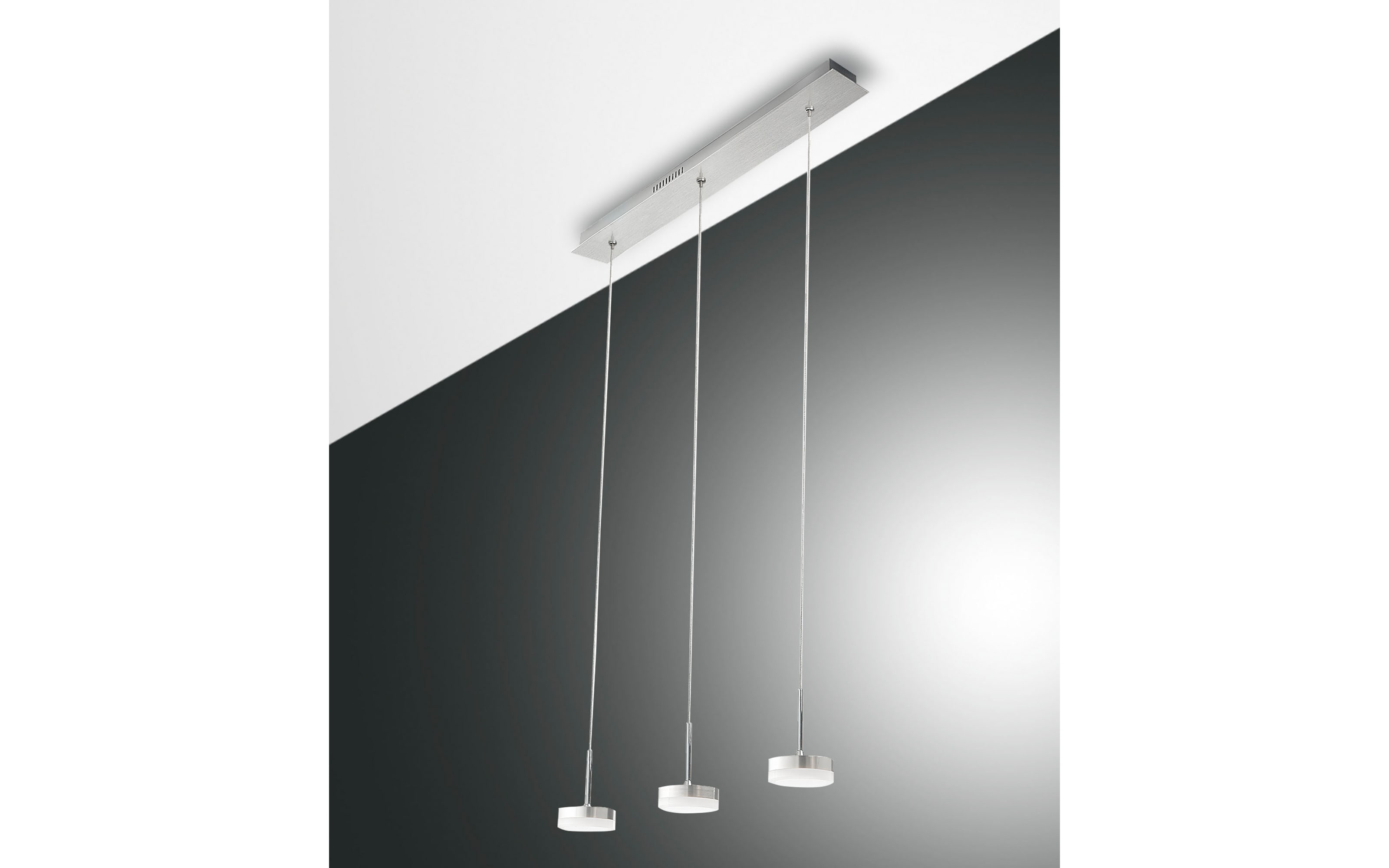 LED-Pendelleuchte Dunk, Aluminium, 3-flammig, 65 cm