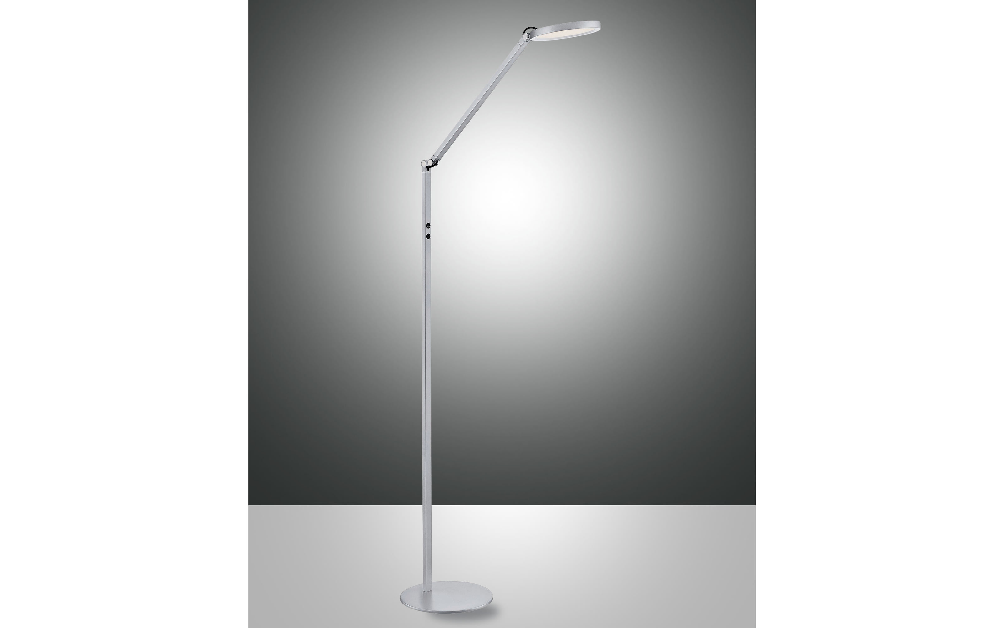 LED-Standleuchte Regina, aluminiumfarbig, 160 cm