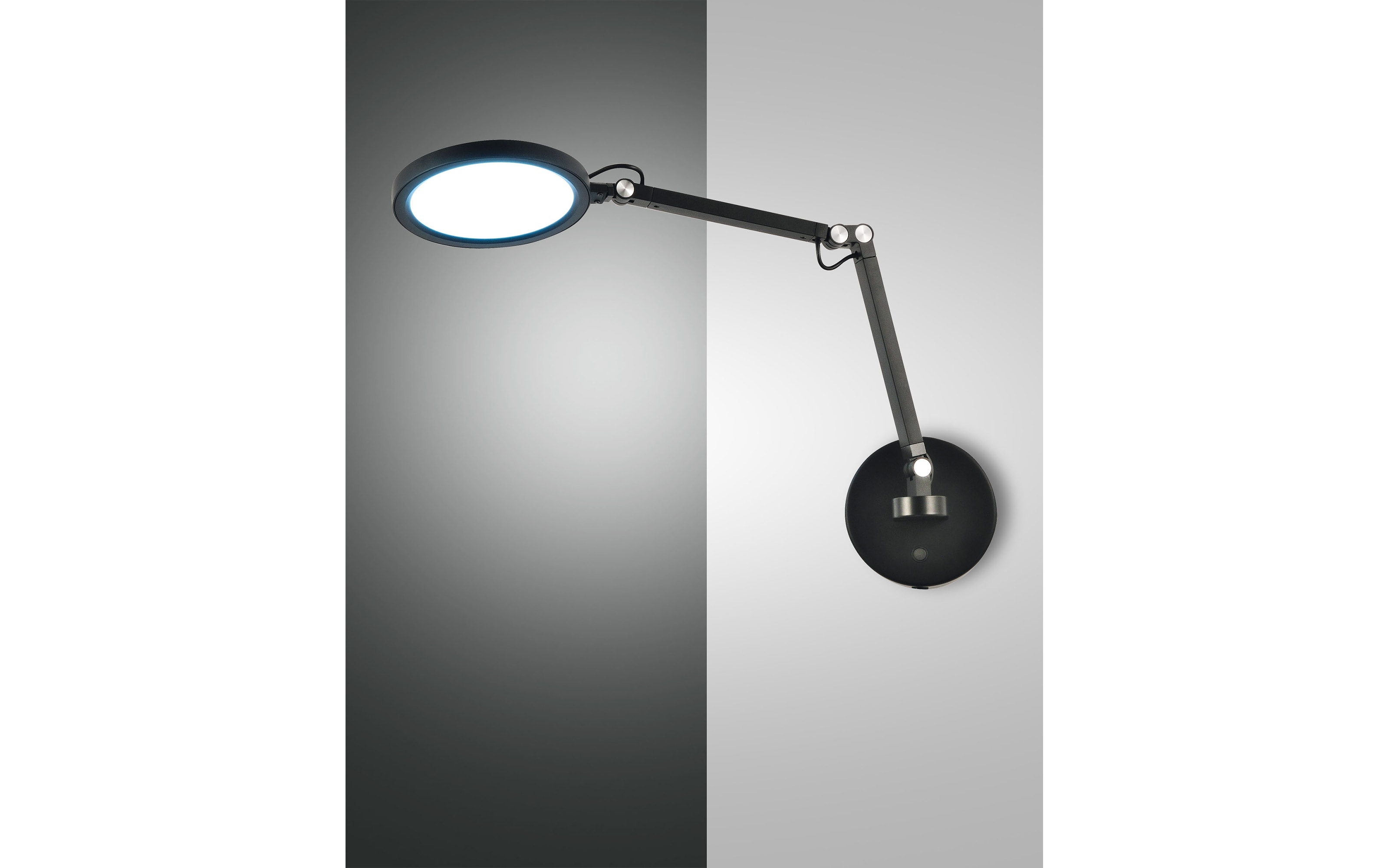 LED-Wandleuchte CCT Regina, schwarz, 64 cm