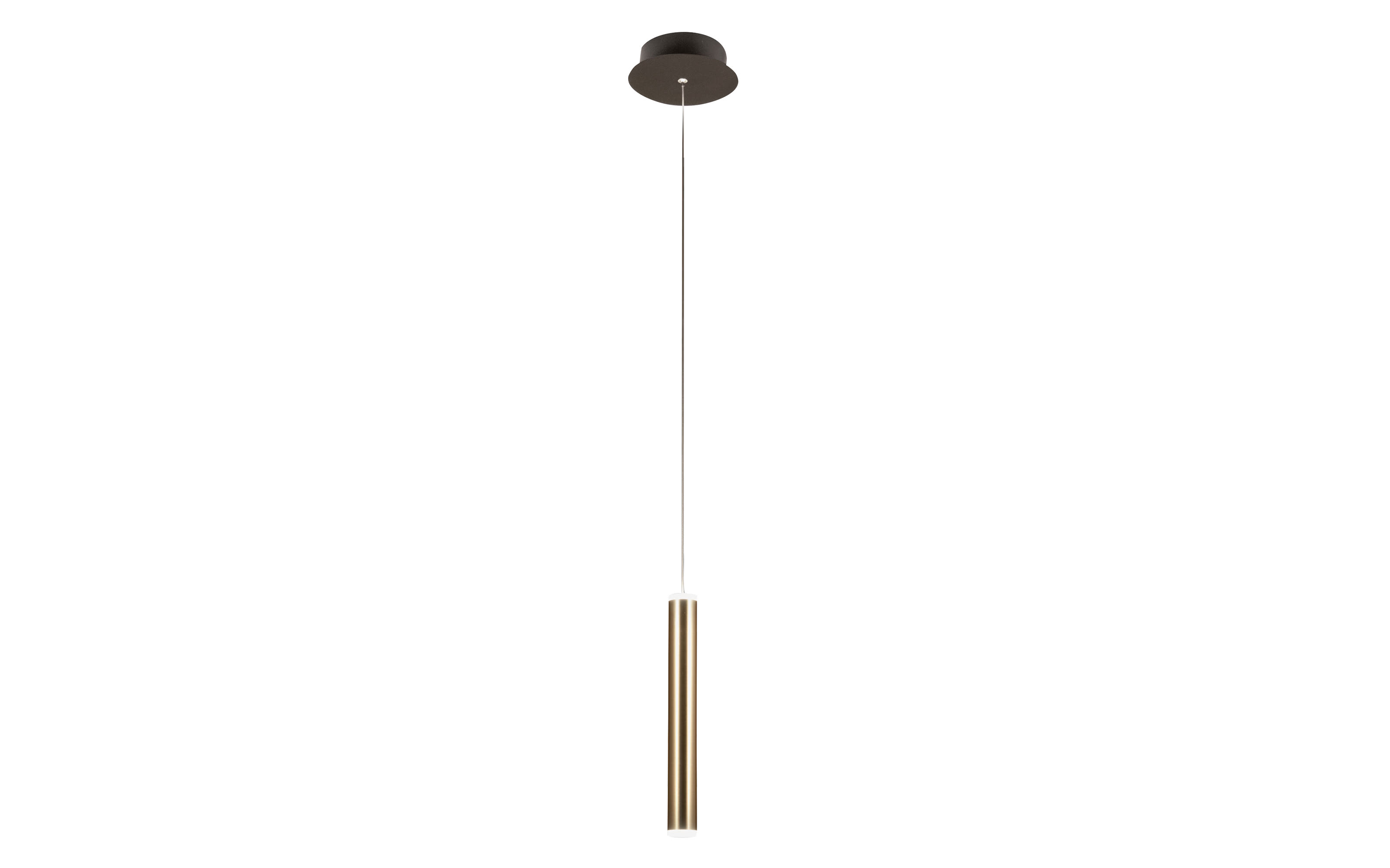 LED-Pendelleuchte Prado, schwarz/goldfarbig, 1-flammig, 16 cm