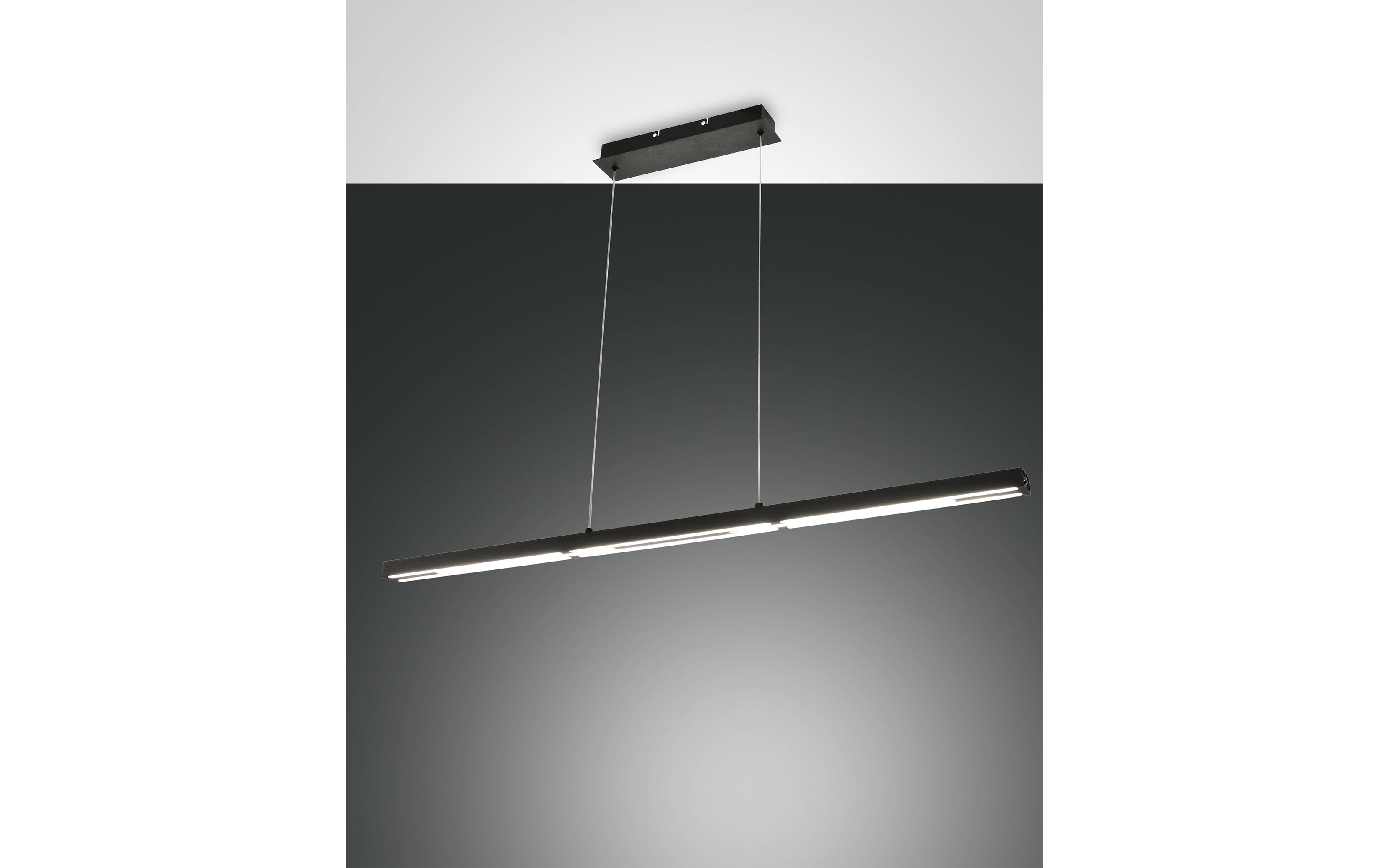 LED-Pendelleuchte Ling, schwarz, 110 cm