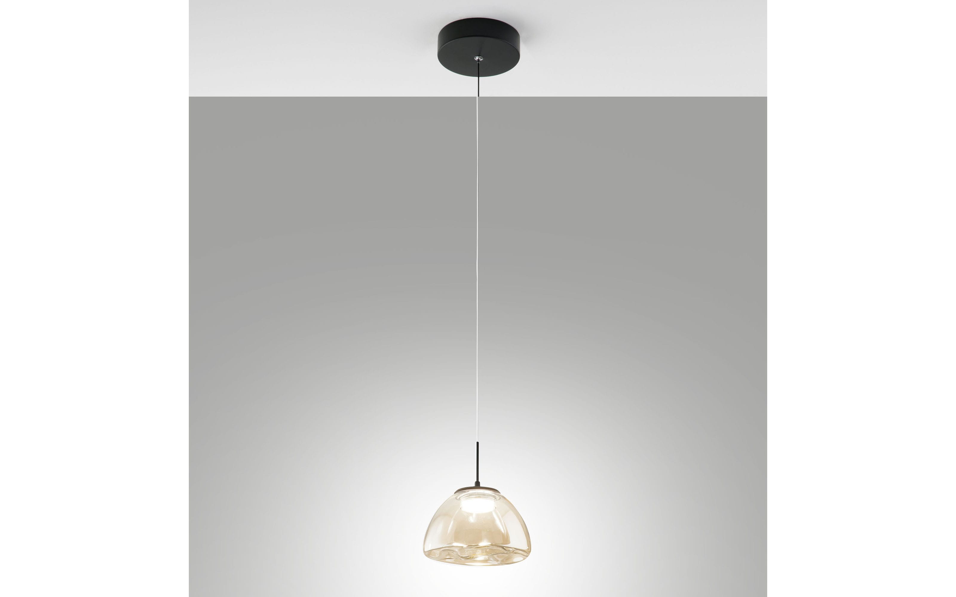 LED-Pendelleuchte Lucille, cognac, inkl. CCT Funktion