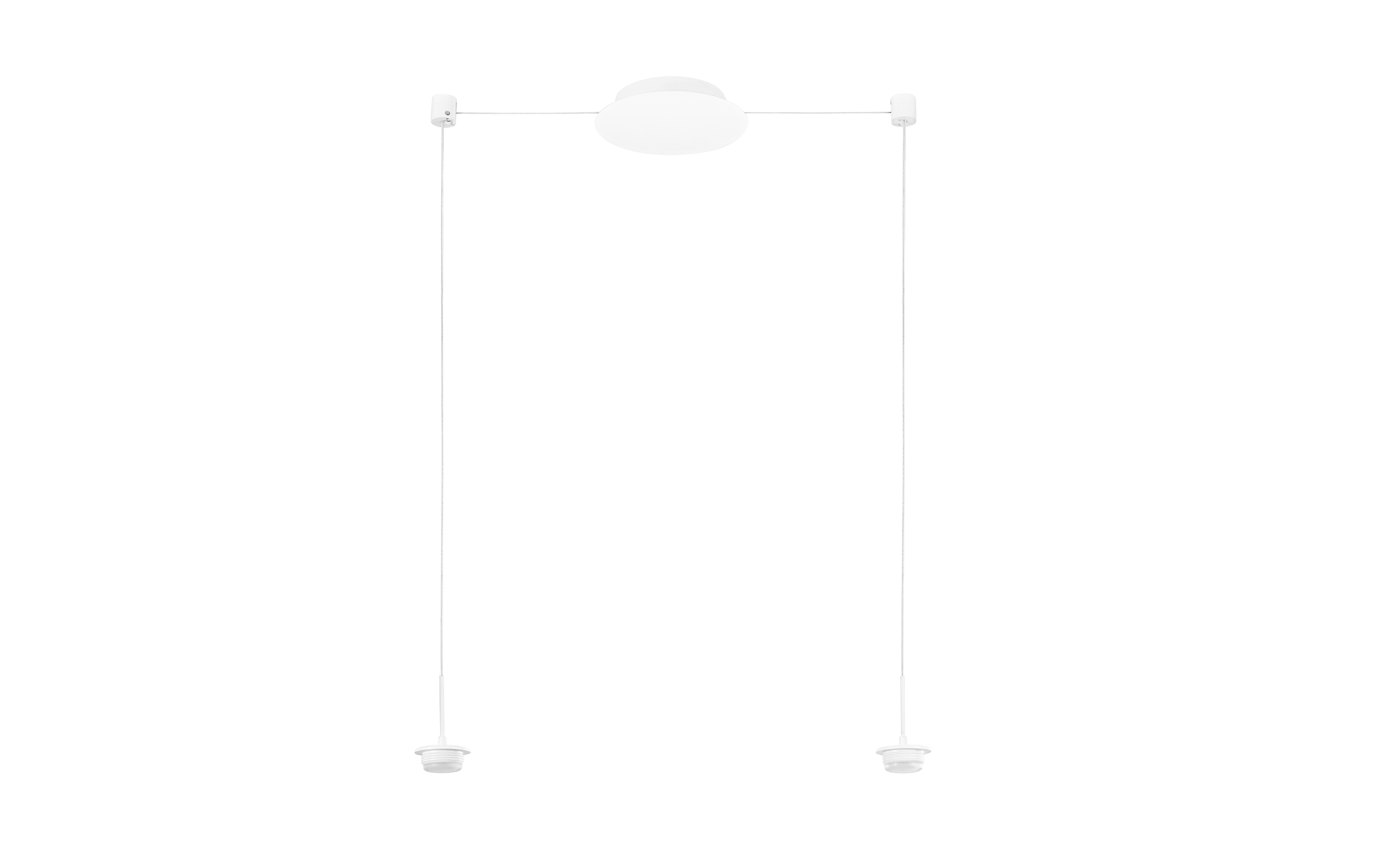 LED-Pendelleuchte Kit Luci, weiß, inkl. Dimmfunktion, 2-flammig