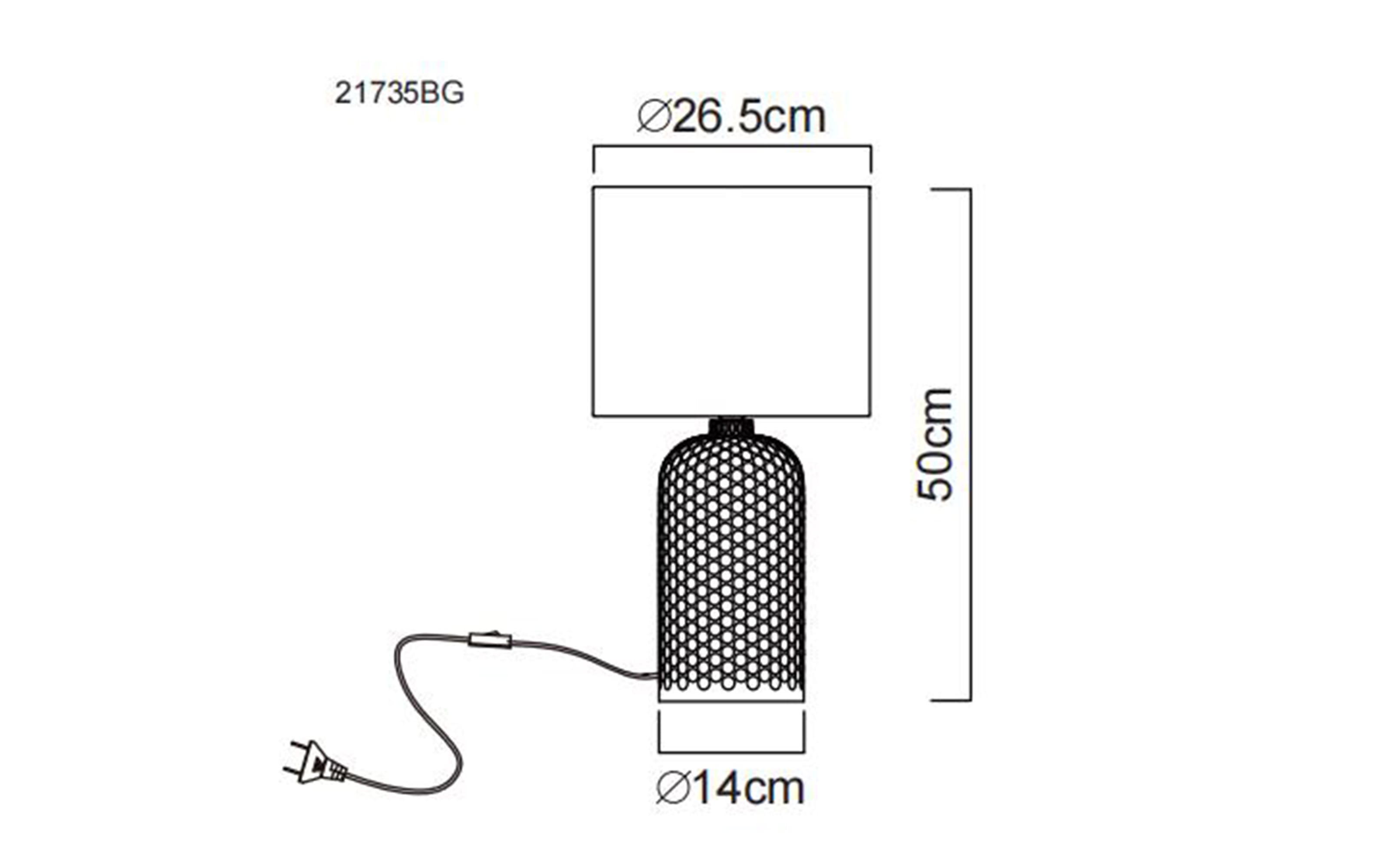 Tischleuchte Sofia, blassgrün