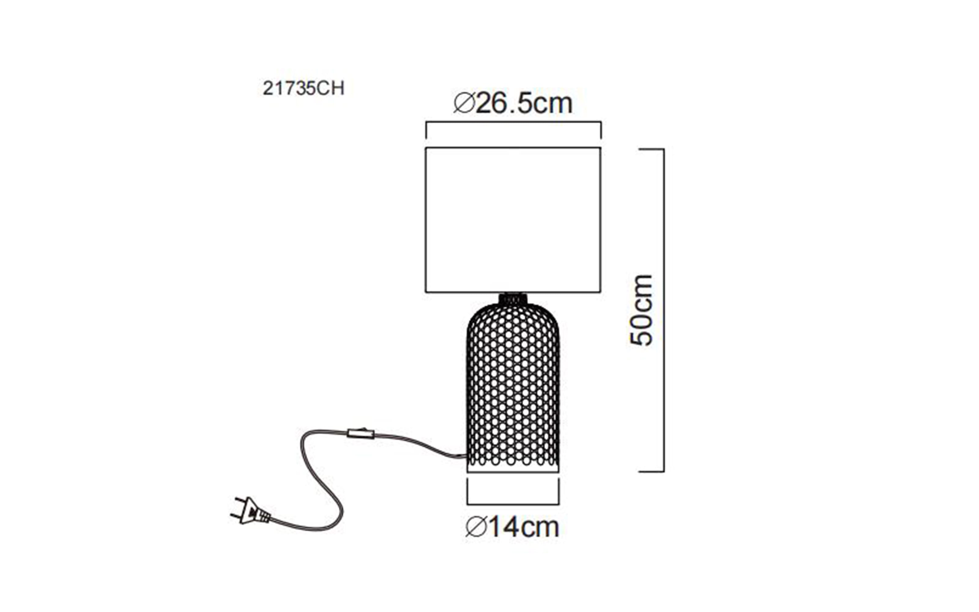 Tischleuchte Sofia, beige