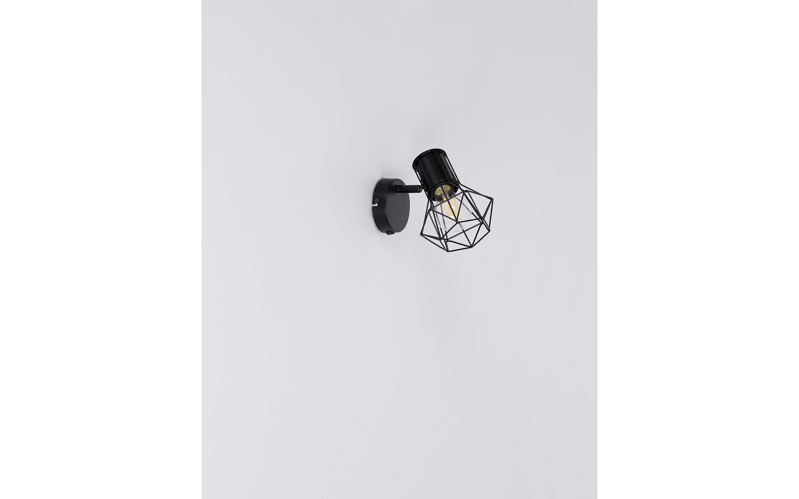 Wandleuchte Priska, schwarz, 16,5 cm