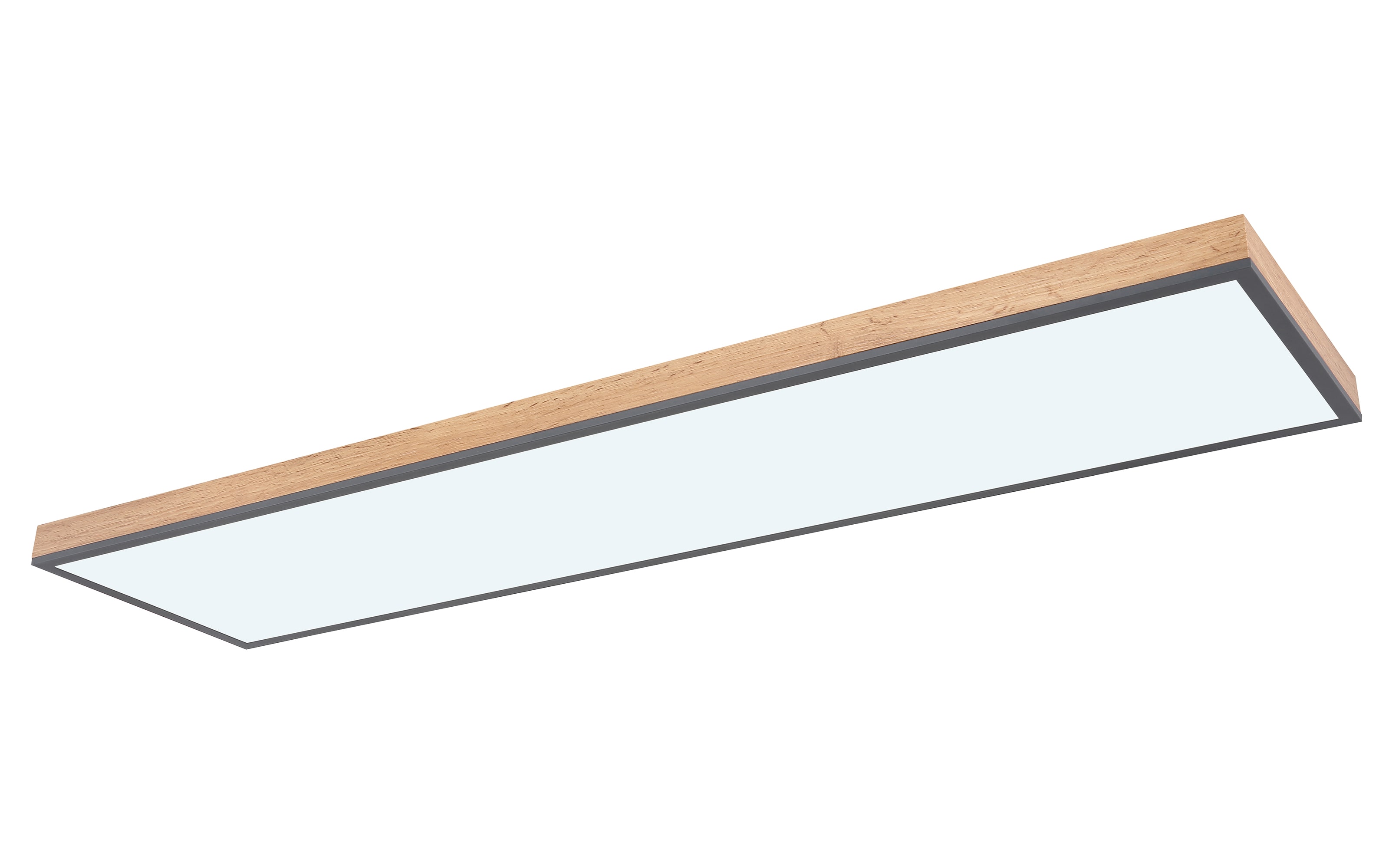 LED-Deckenleuchte CCT Doro, holz/graphit, 120 cm