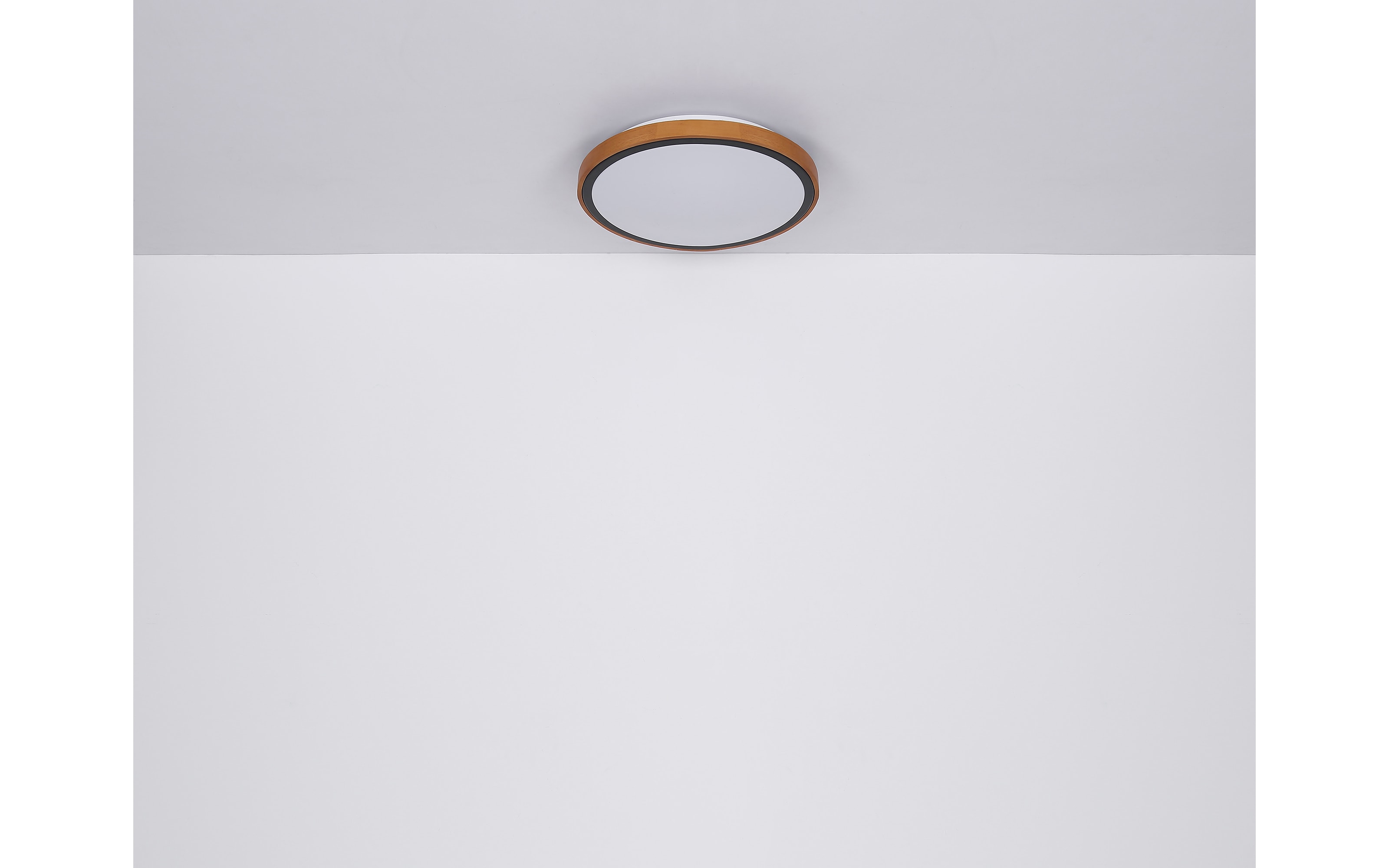 LED-Deckenleuchte Sammi CCT, schwarz/messing, 42 cm