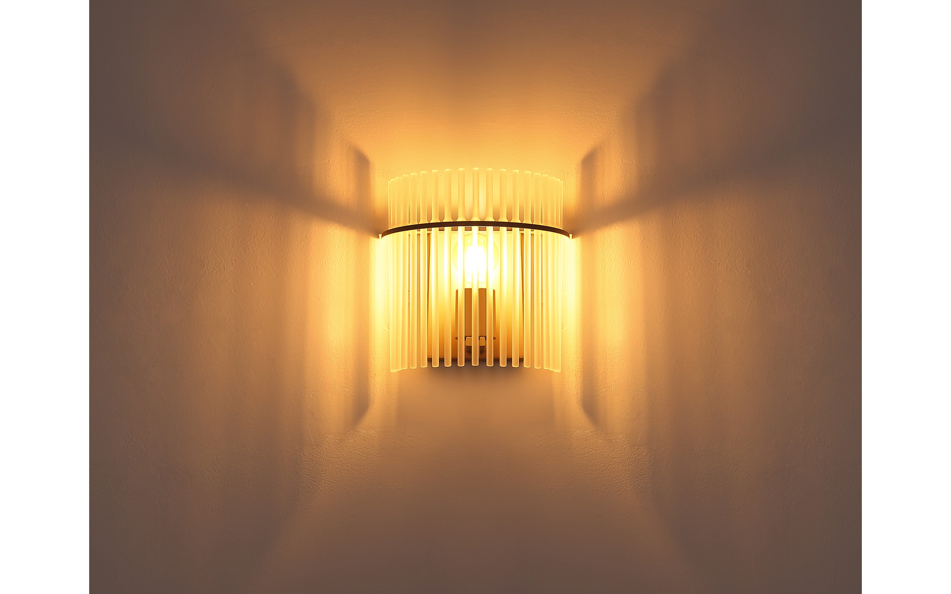 Wandleuchte Gorley, beige