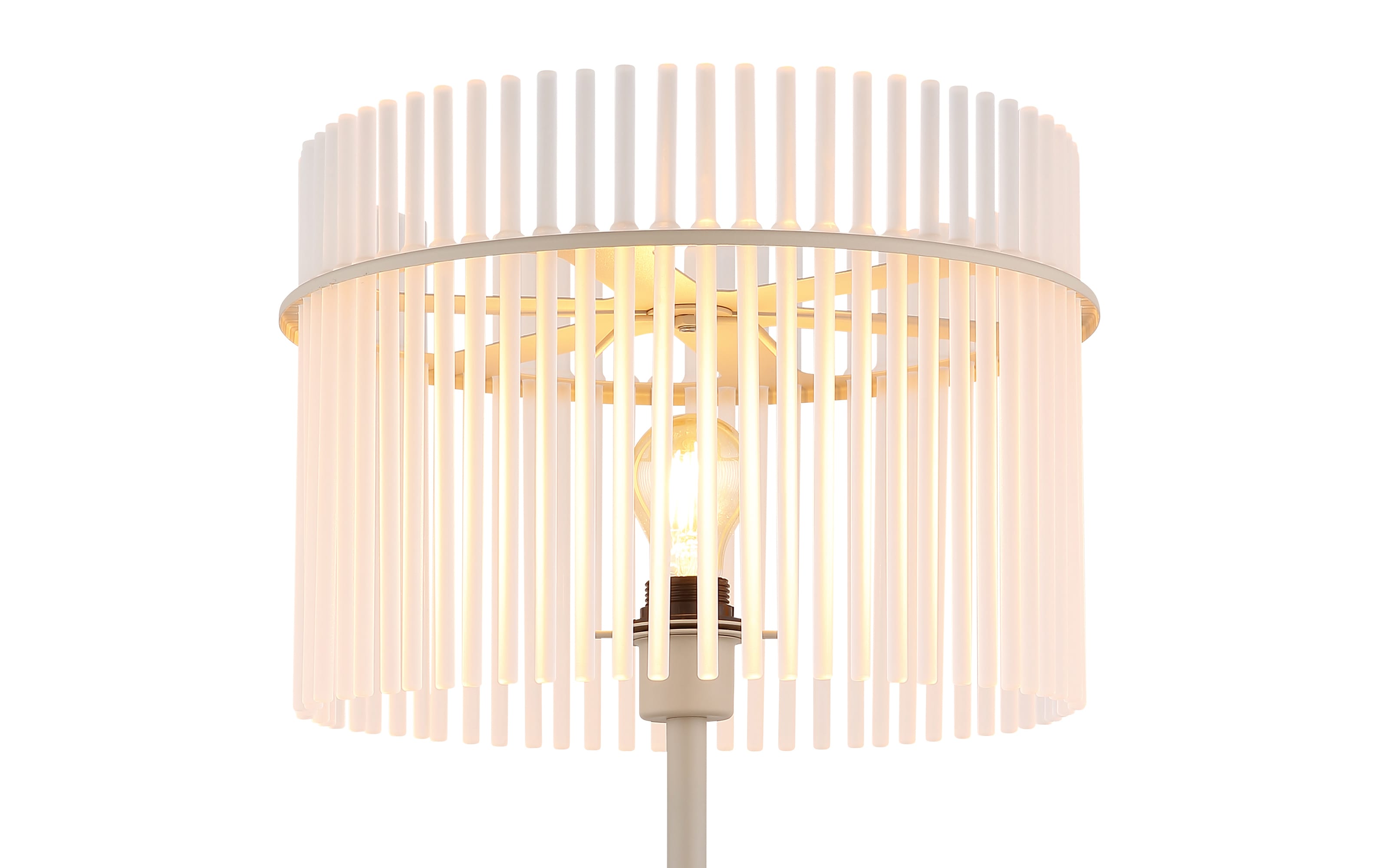 Standleuchte Gorley, beige, 152 cm