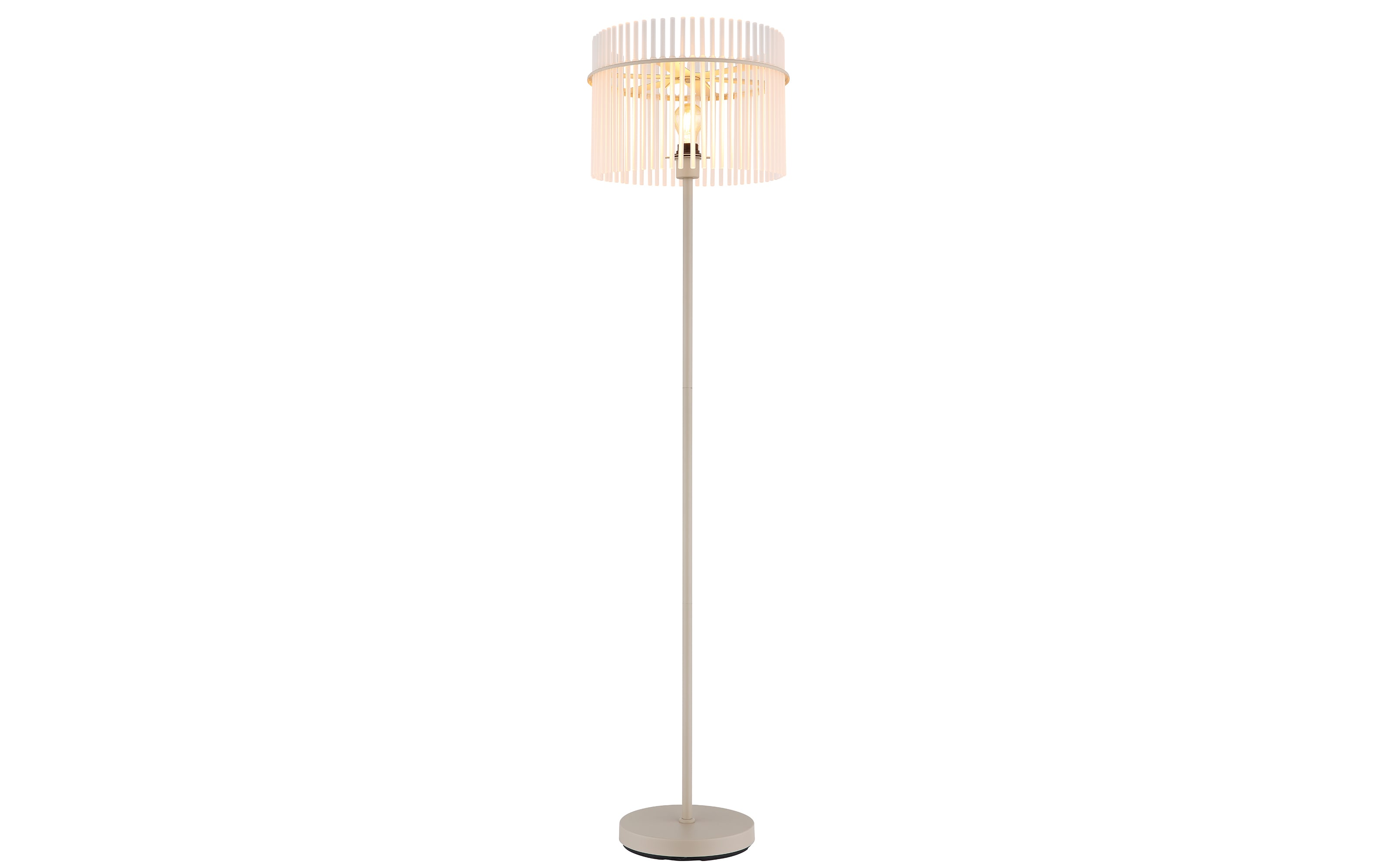 Standleuchte Gorley, beige, 152 cm