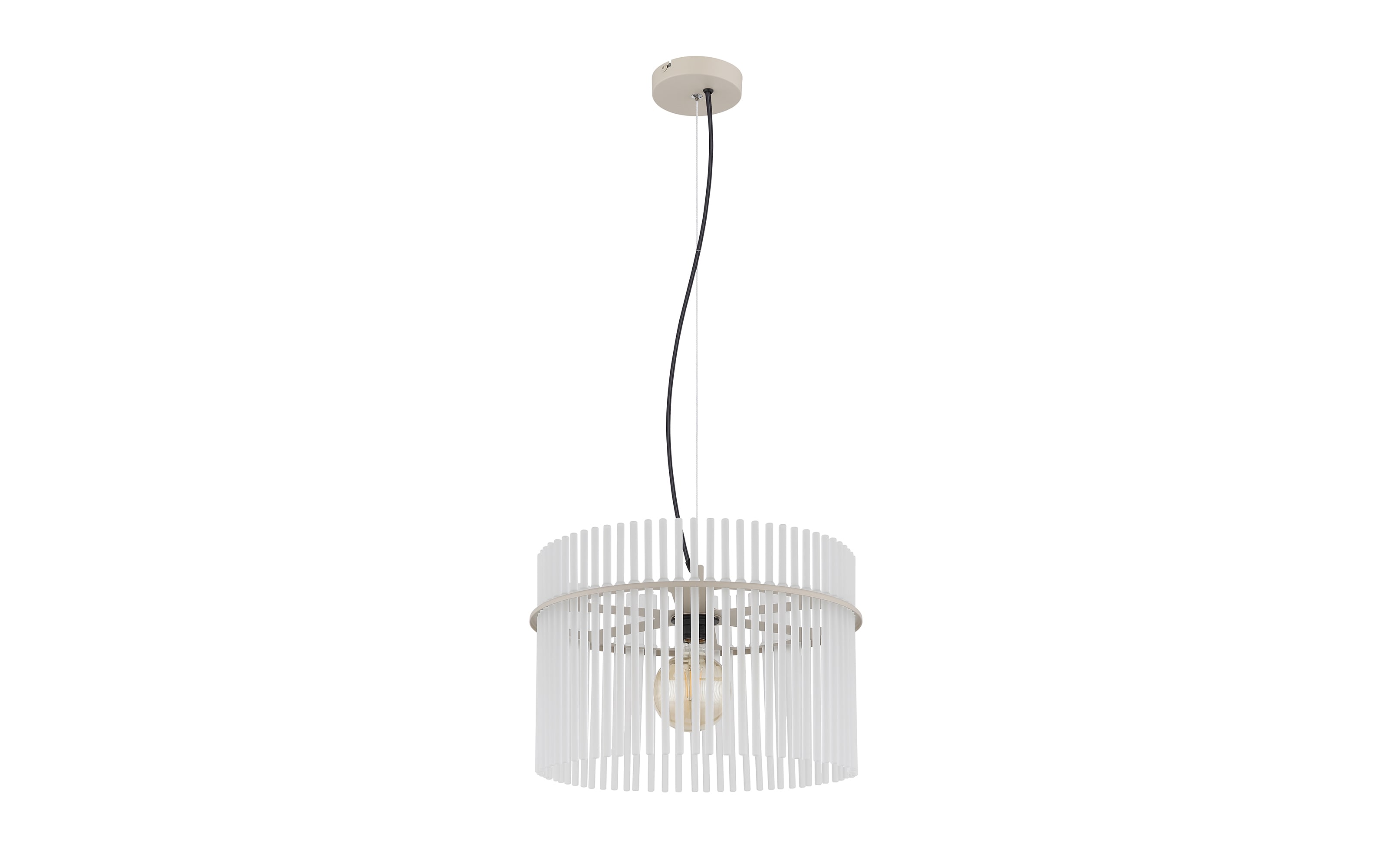 Pendelleuchte Gorley, beige, 1-flammig, 40 cm