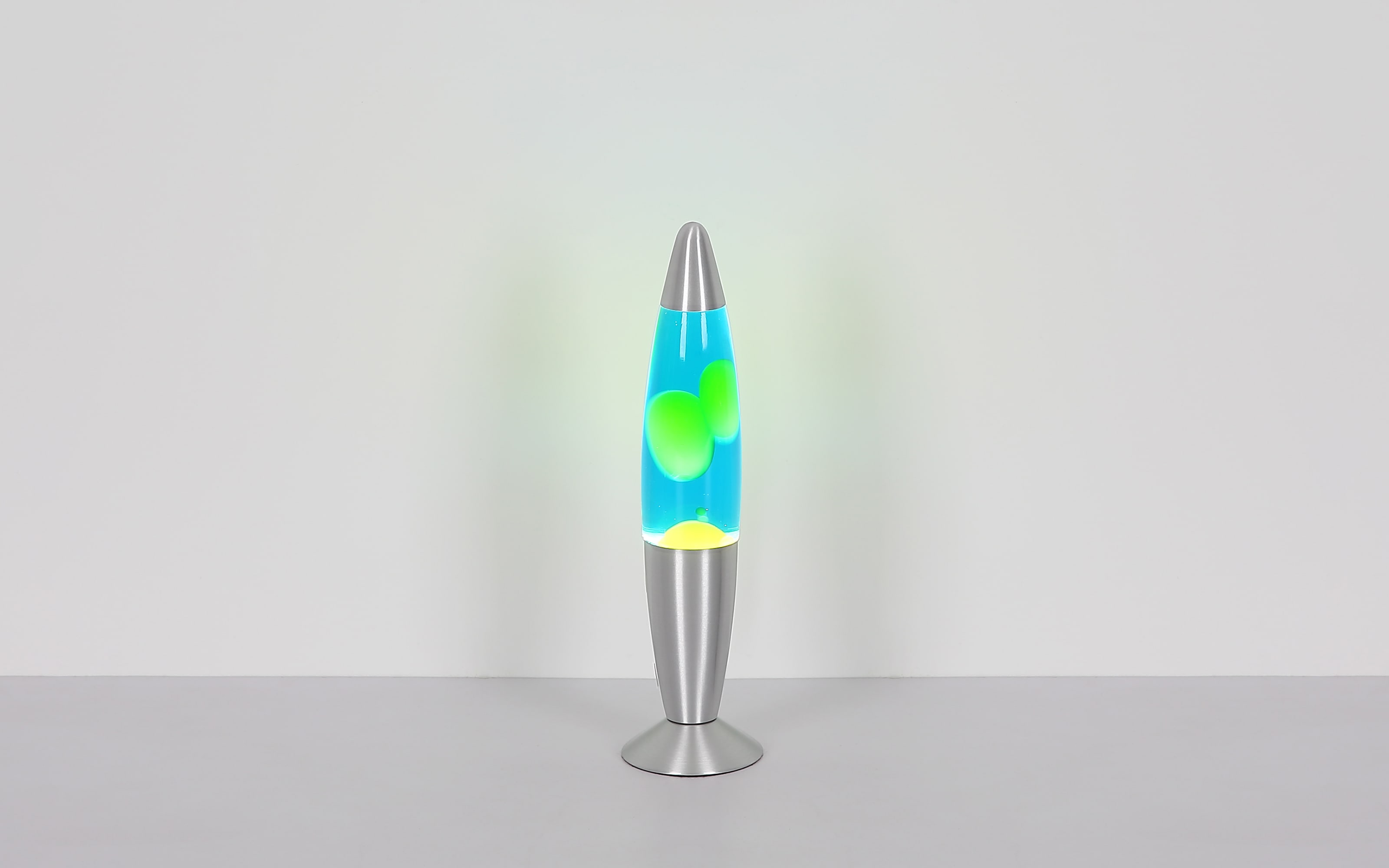 Magmaleuchte 2861S, blau/gelb