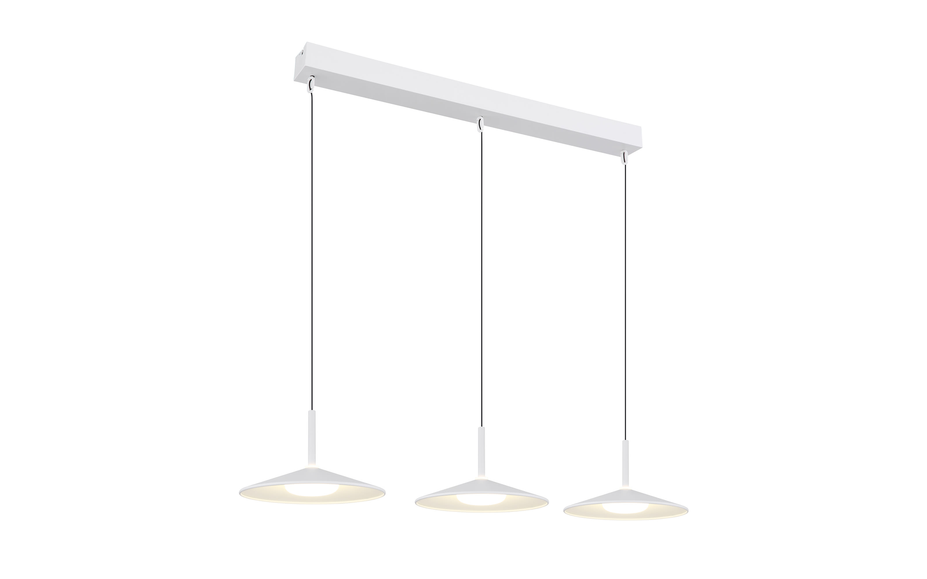 LED-Pendelleuchte Lampone, weiß, 3-flammig