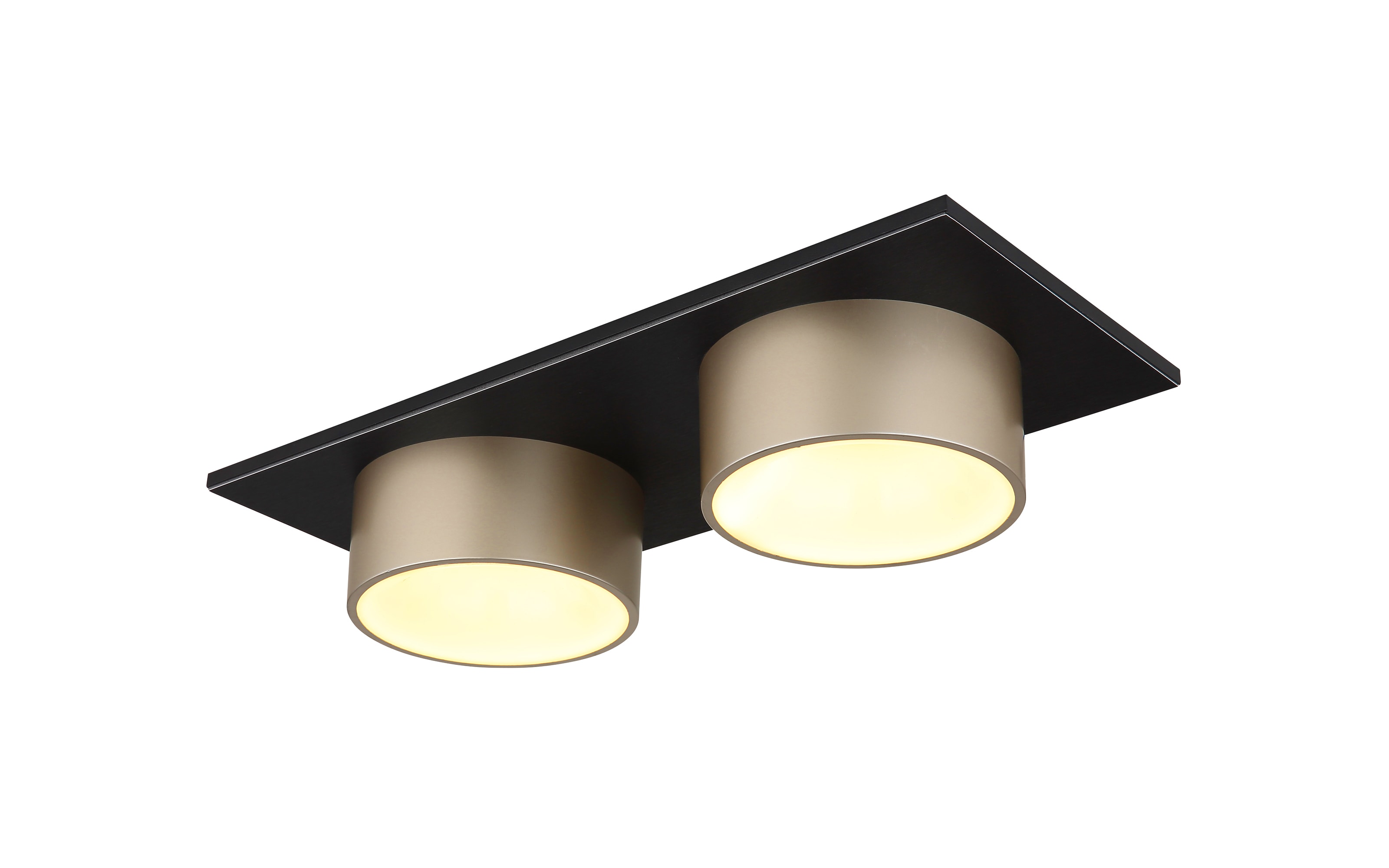 LED-Deckenleuchte Raymond, schwarz/goldfarbig