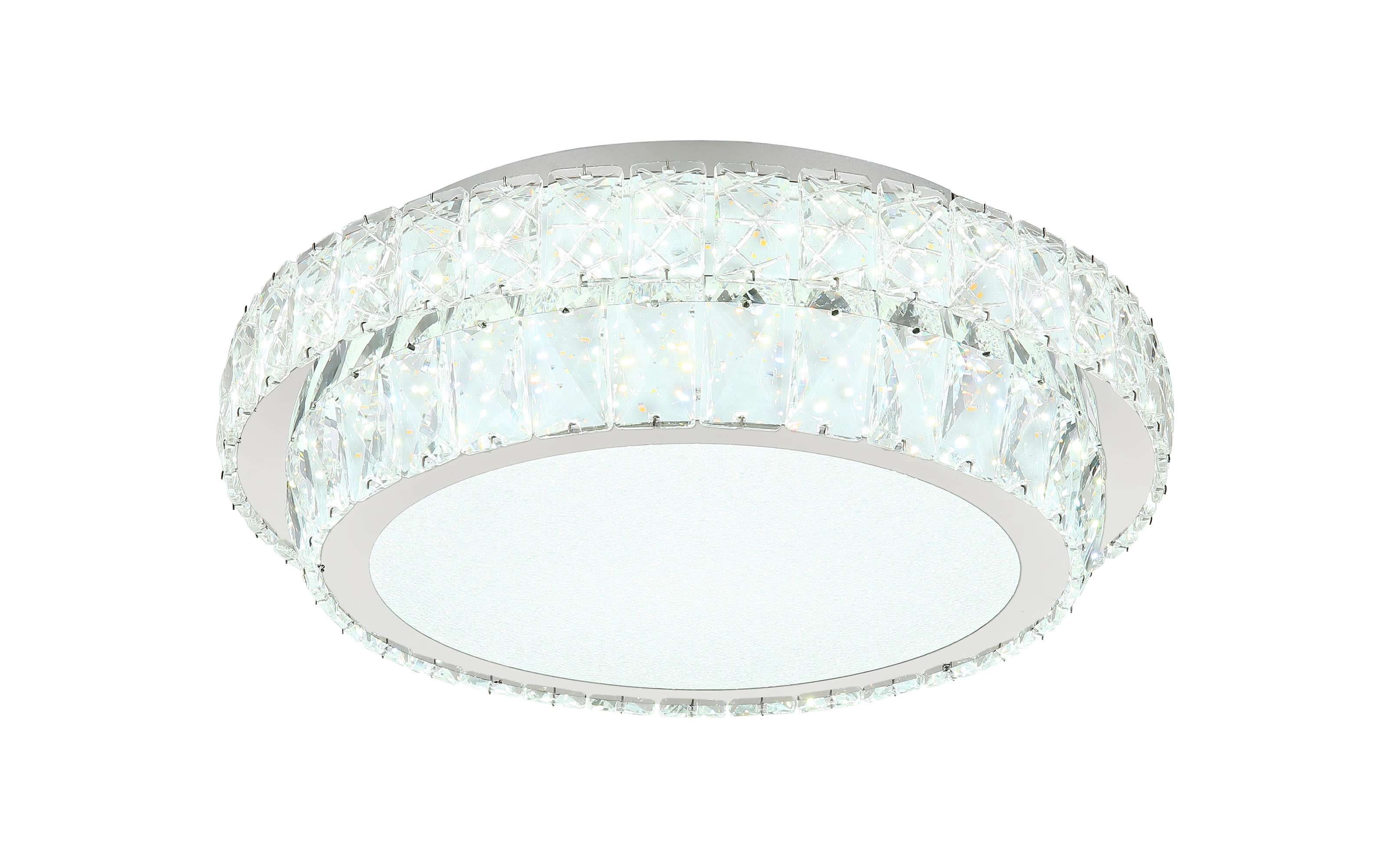 LED-Deckenleuchte Klara, transparent, 40 cm, inkl. CCT und Fernbedienung