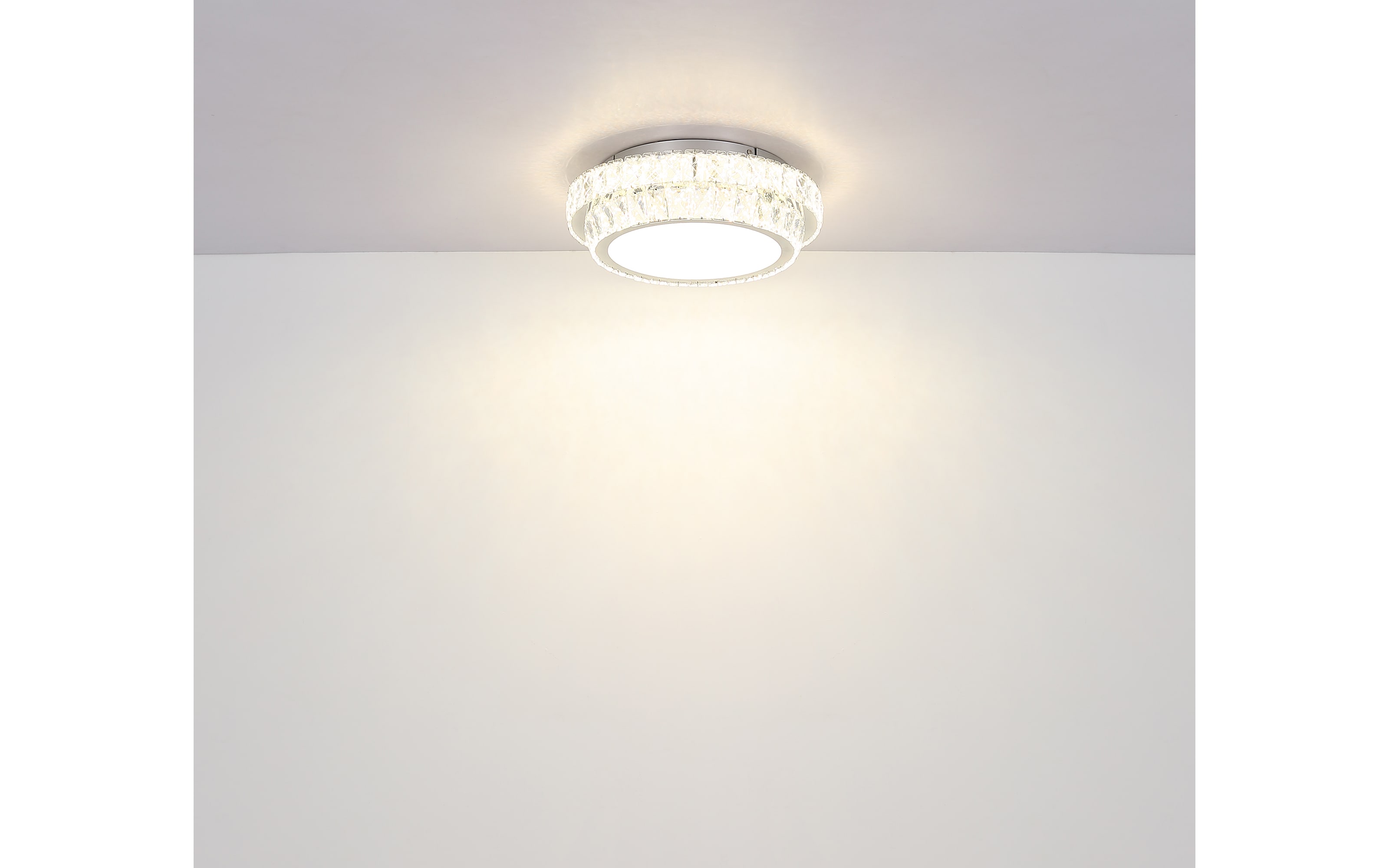 LED-Deckenleuchte Klara, transparent, 40 cm, inkl. CCT und Fernbedienung