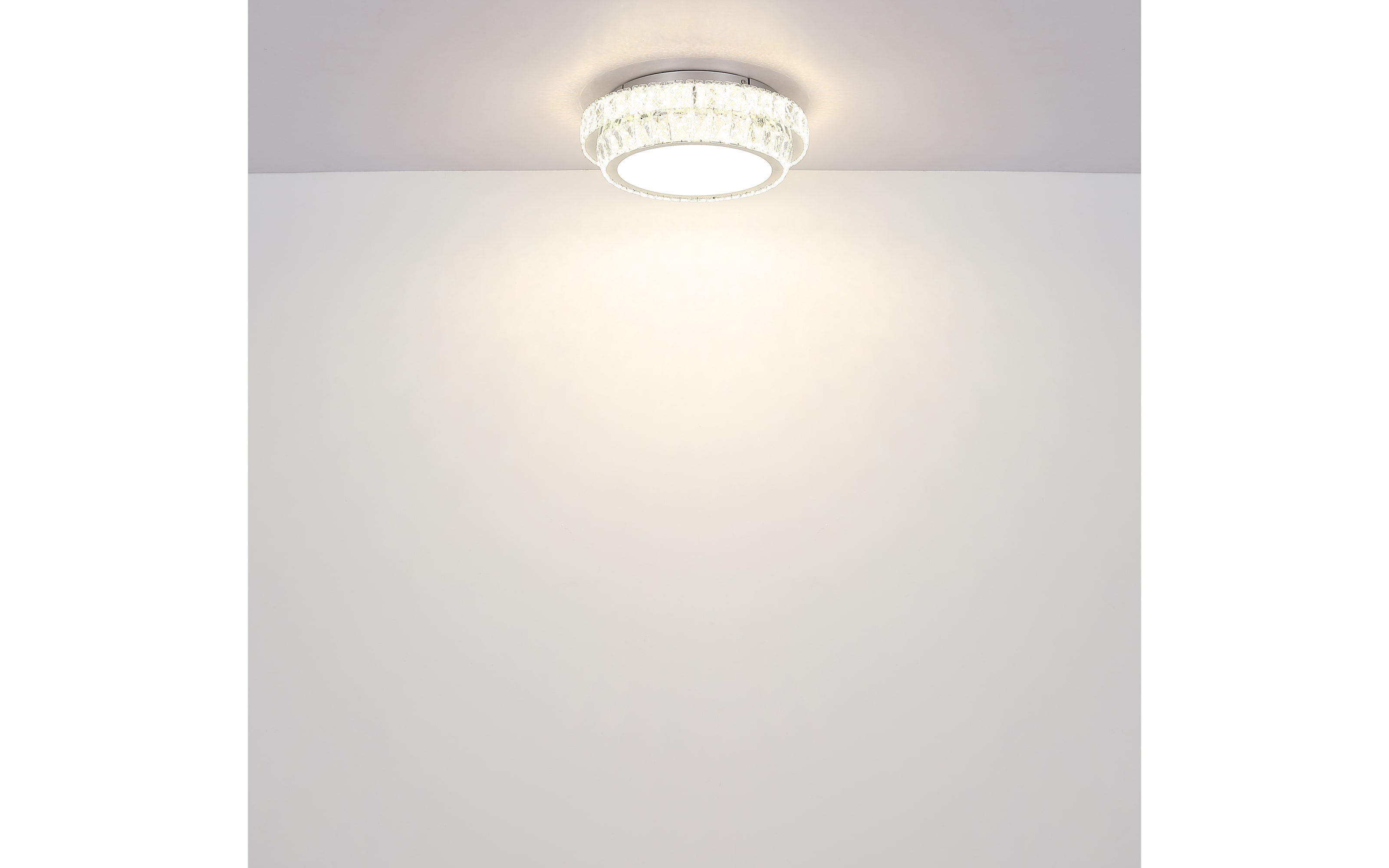 LED-Deckenleuchte Klara, transparent, 50 cm, inkl. CCT und Fernbedienung