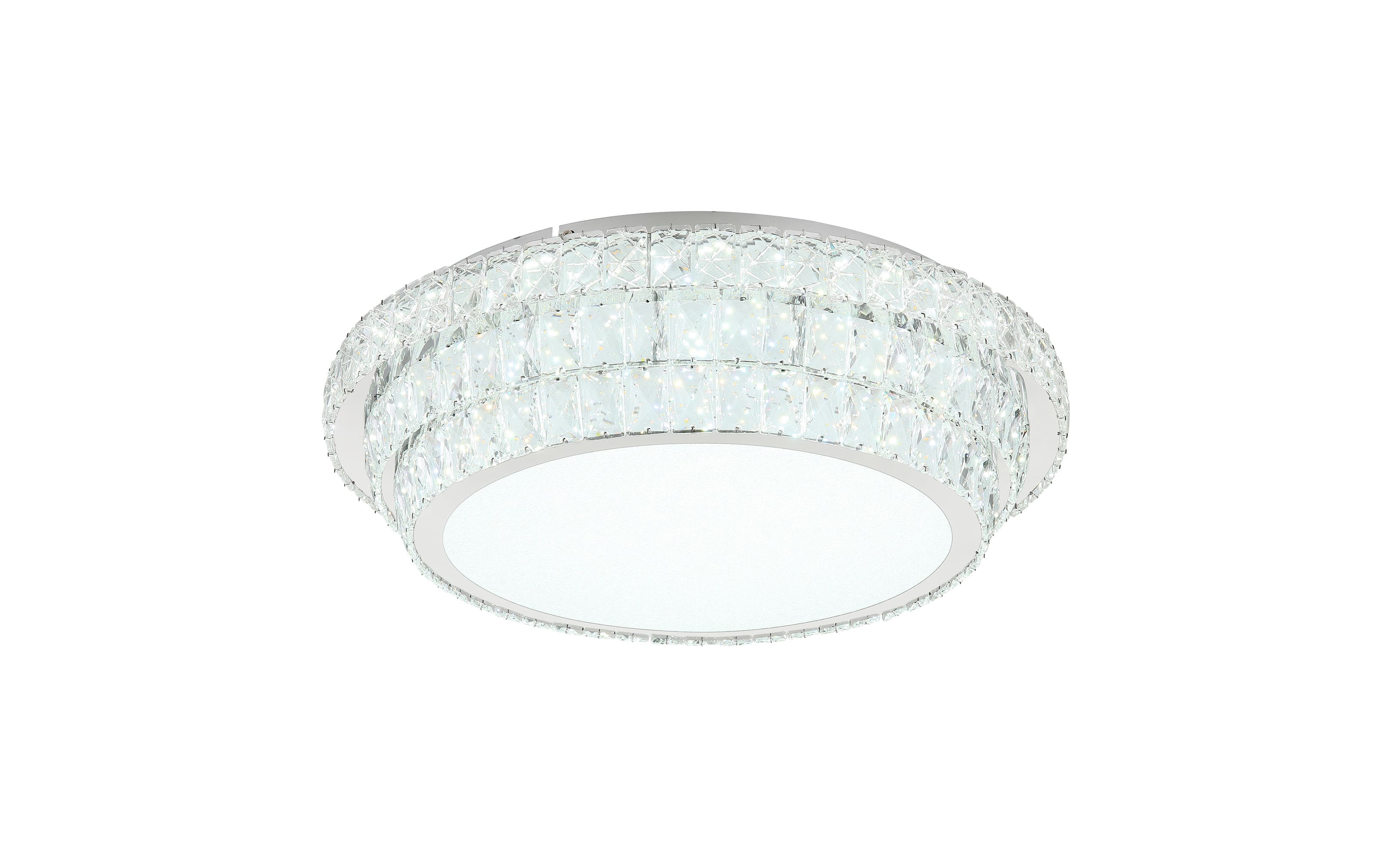 LED-Deckenleuchte Klara, transparent, 60 cm, inkl. CCT und Fernbedienung