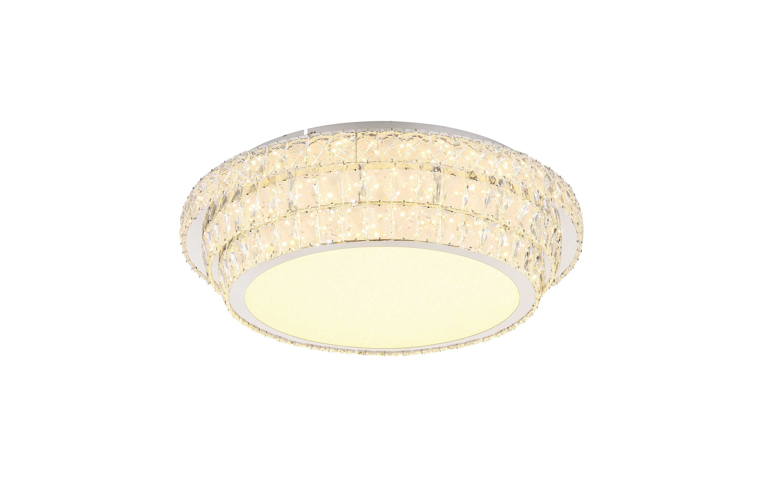 LED-Deckenleuchte Klara, transparent, 60 cm, inkl. CCT und Fernbedienung