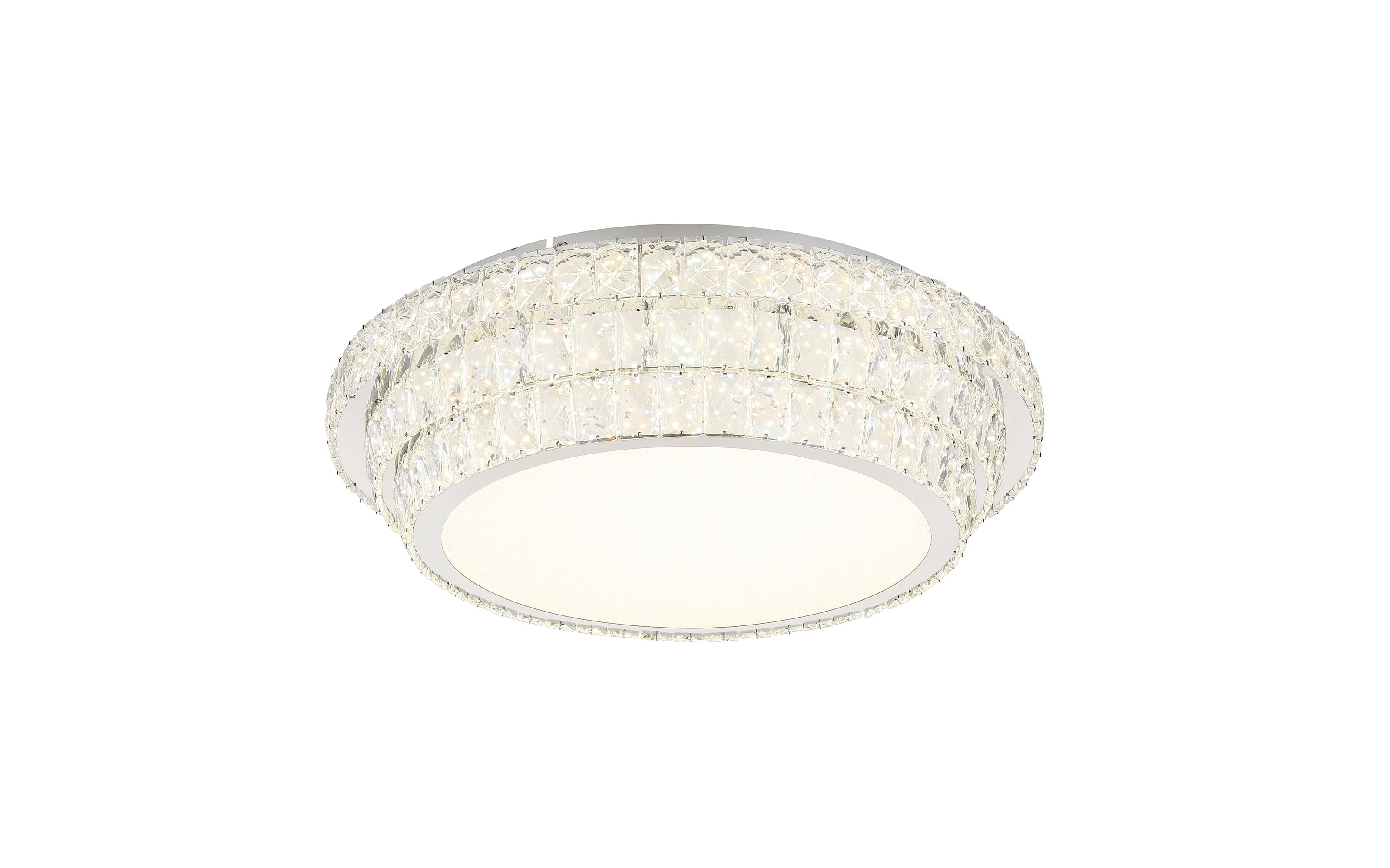 LED-Deckenleuchte Klara, transparent, 60 cm, inkl. CCT und Fernbedienung