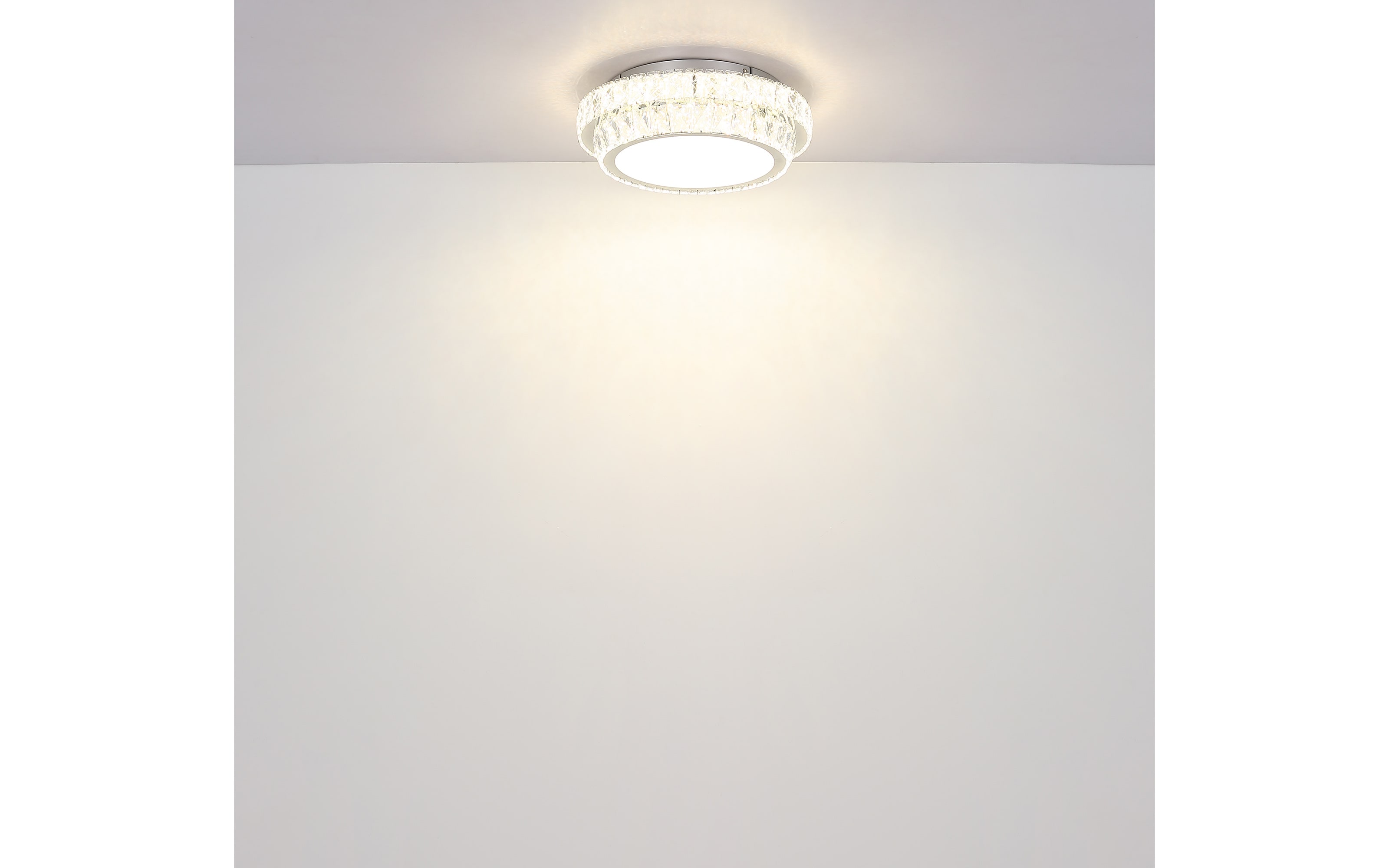 LED-Deckenleuchte Klara, transparent, 60 cm, inkl. CCT und Fernbedienung
